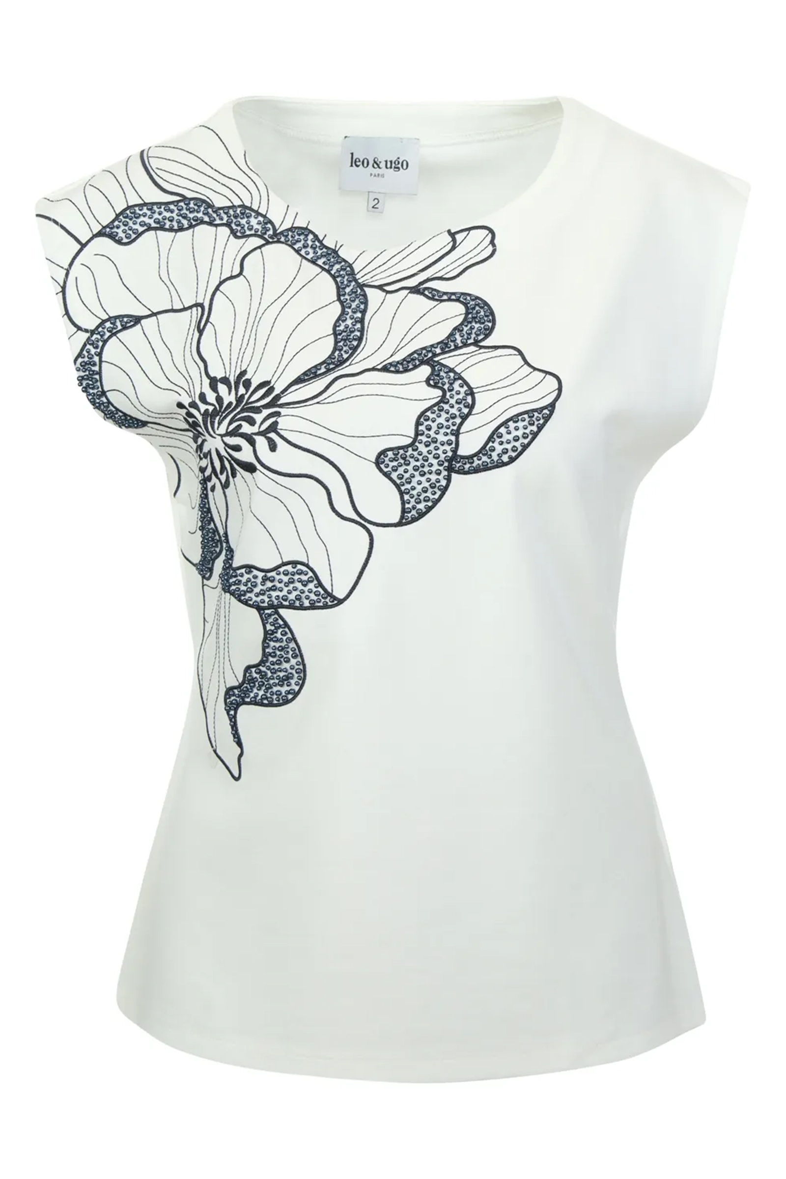 Dames t-shirt korte mouw wit