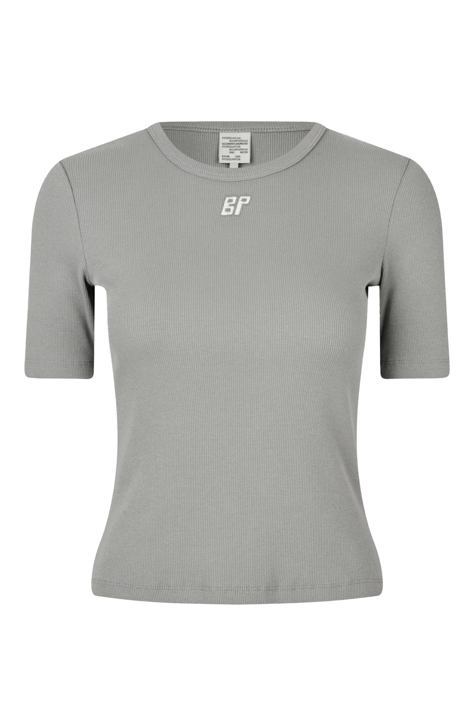 Dames t-shirt korte mouw grijs