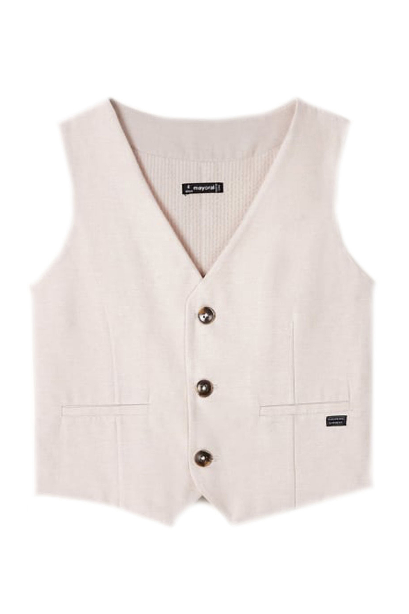 Jongens gilet bruin
