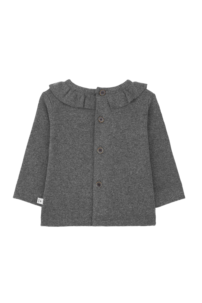 Baby t-shirt lange mouw grijs