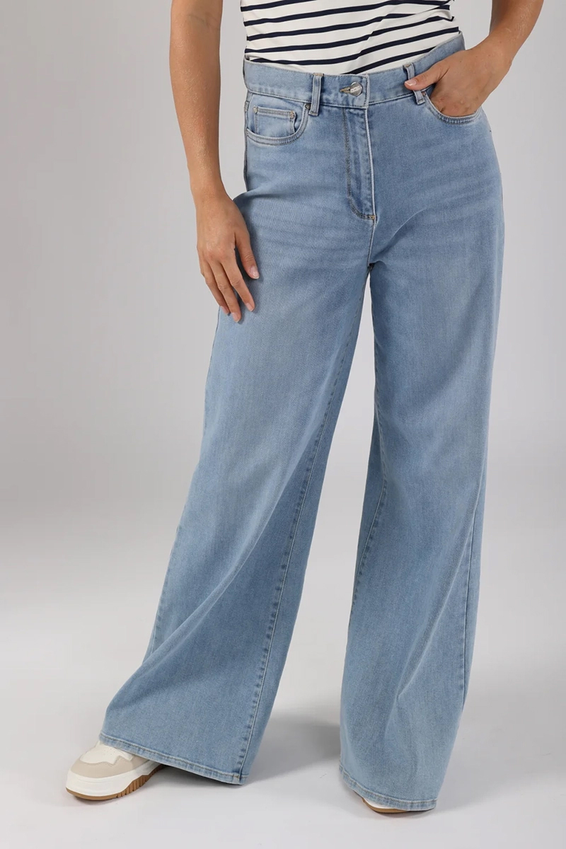 Dames broek blauw