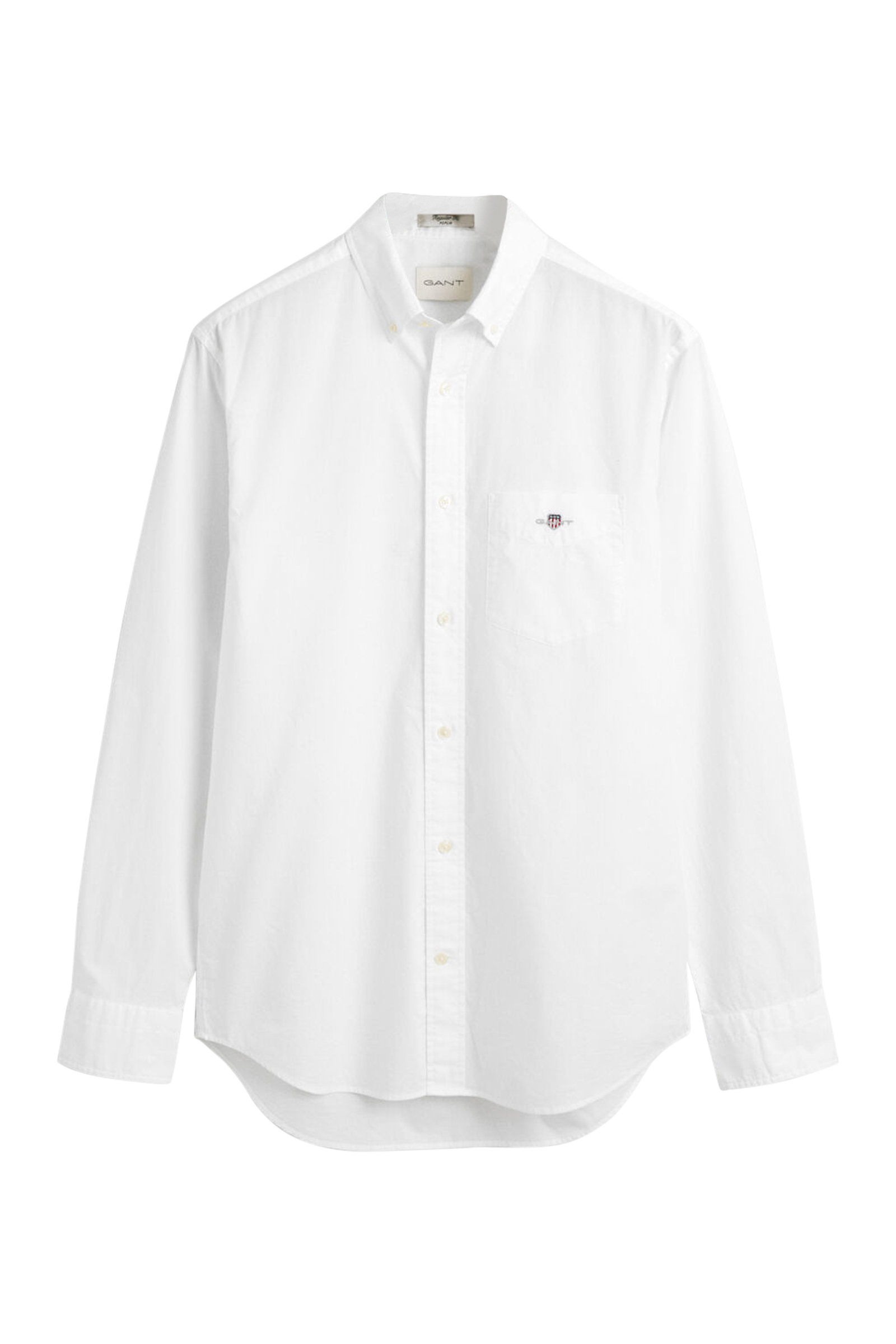 Gant REG POPLIN SHIRT Wit-1 1