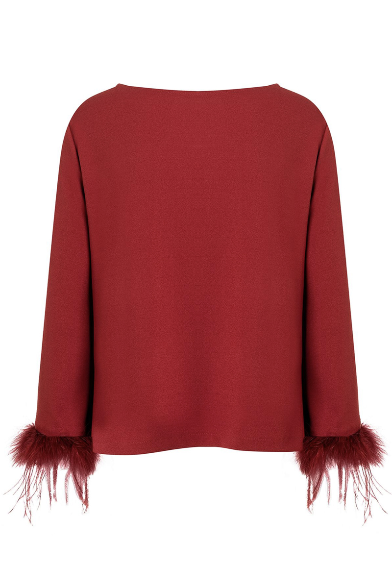 Dames top rood