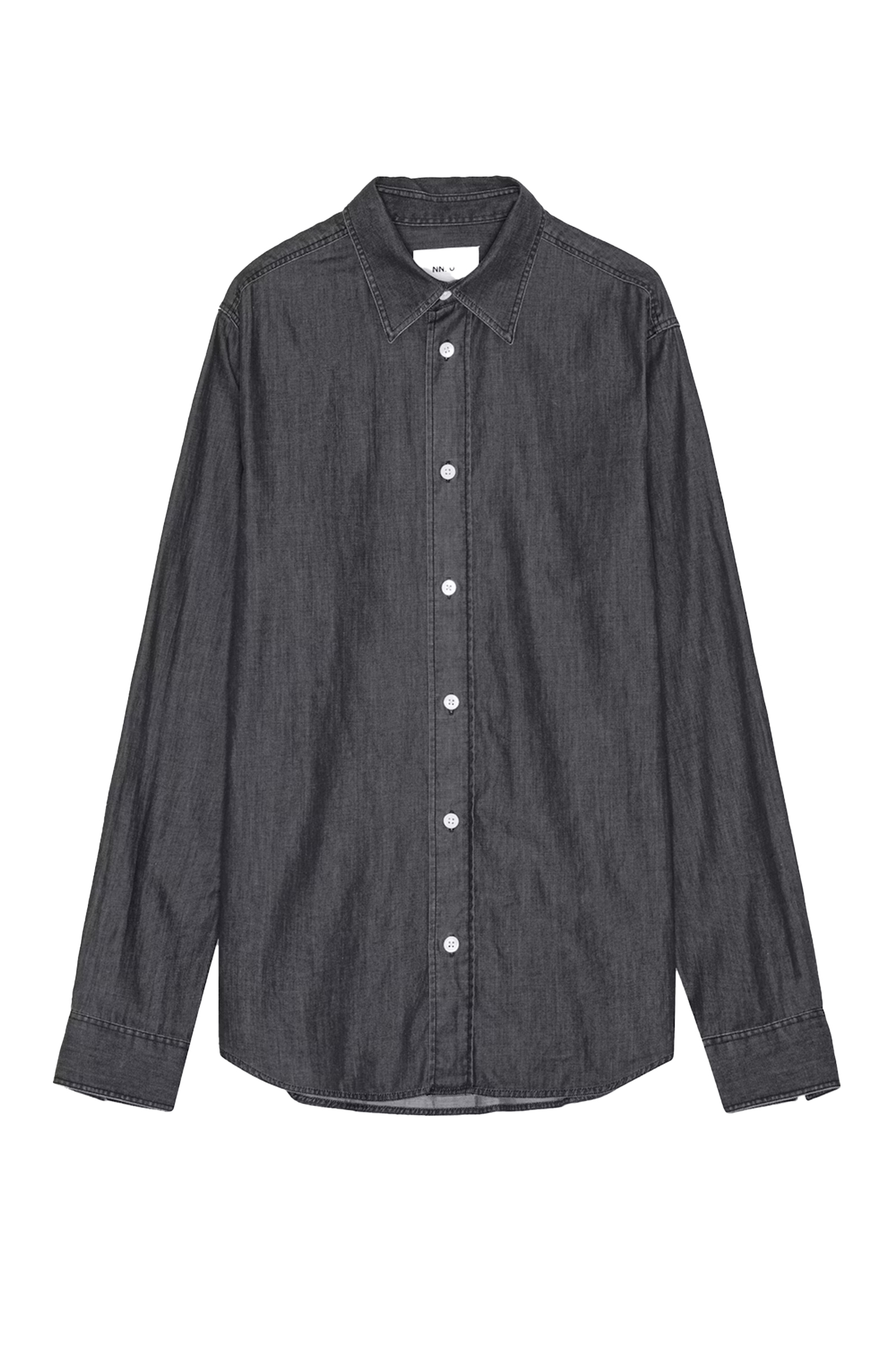 Heren overhemd lm casual grijs