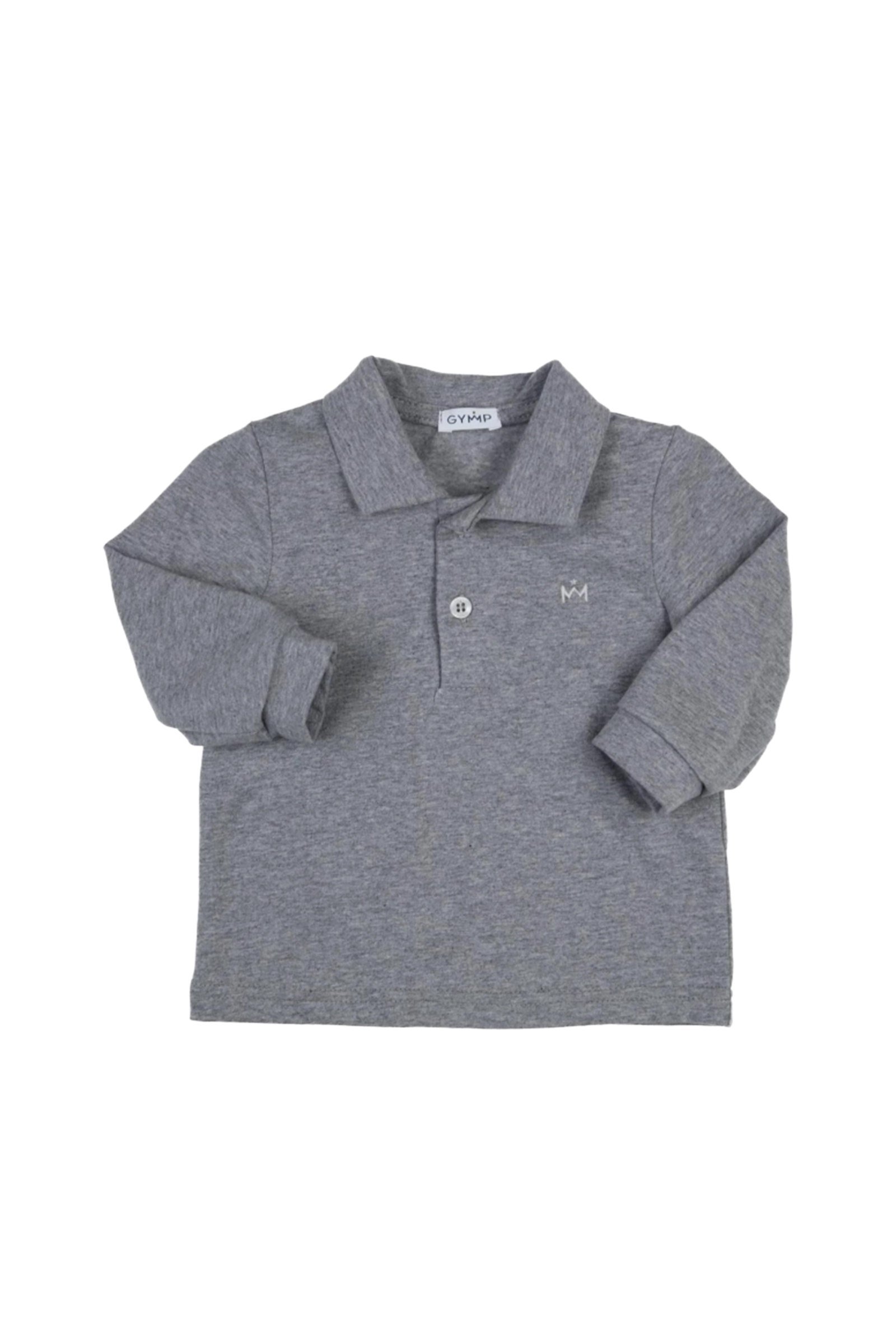 Baby t-shirt lange mouw grijs