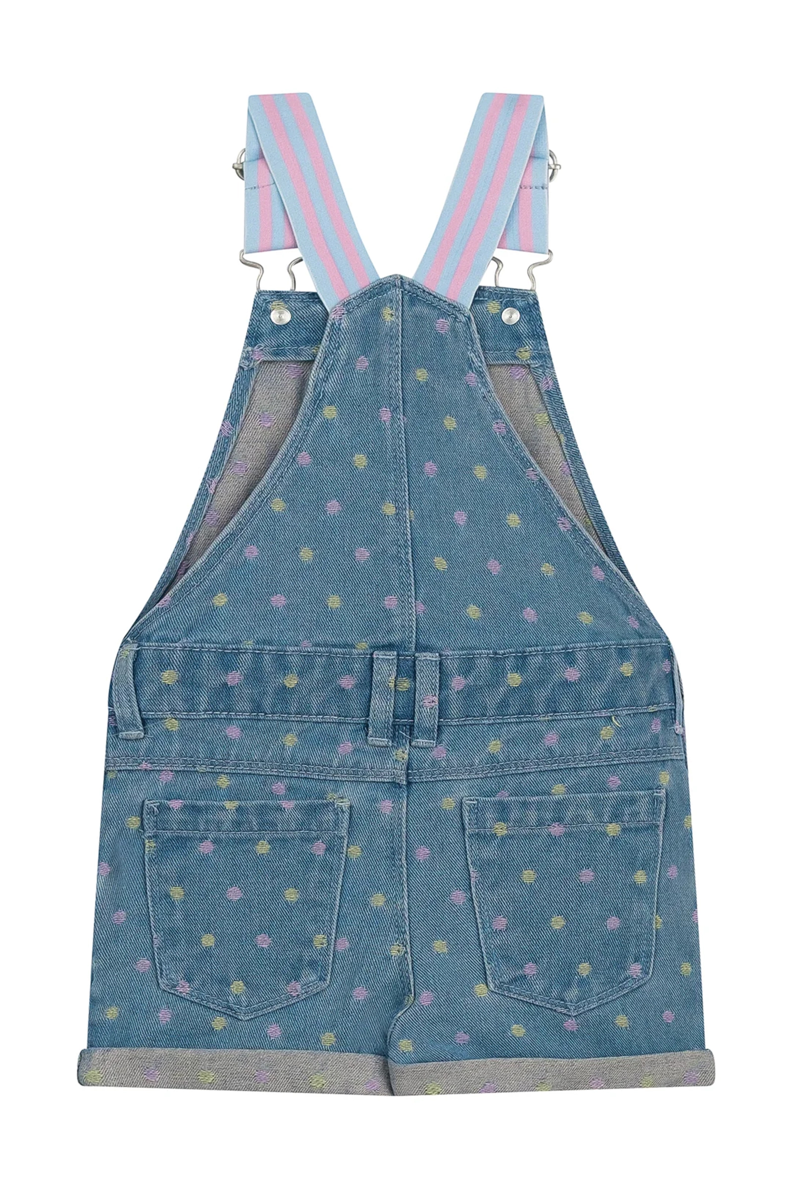 Meisjes jumpsuit/tuinbroek blauw