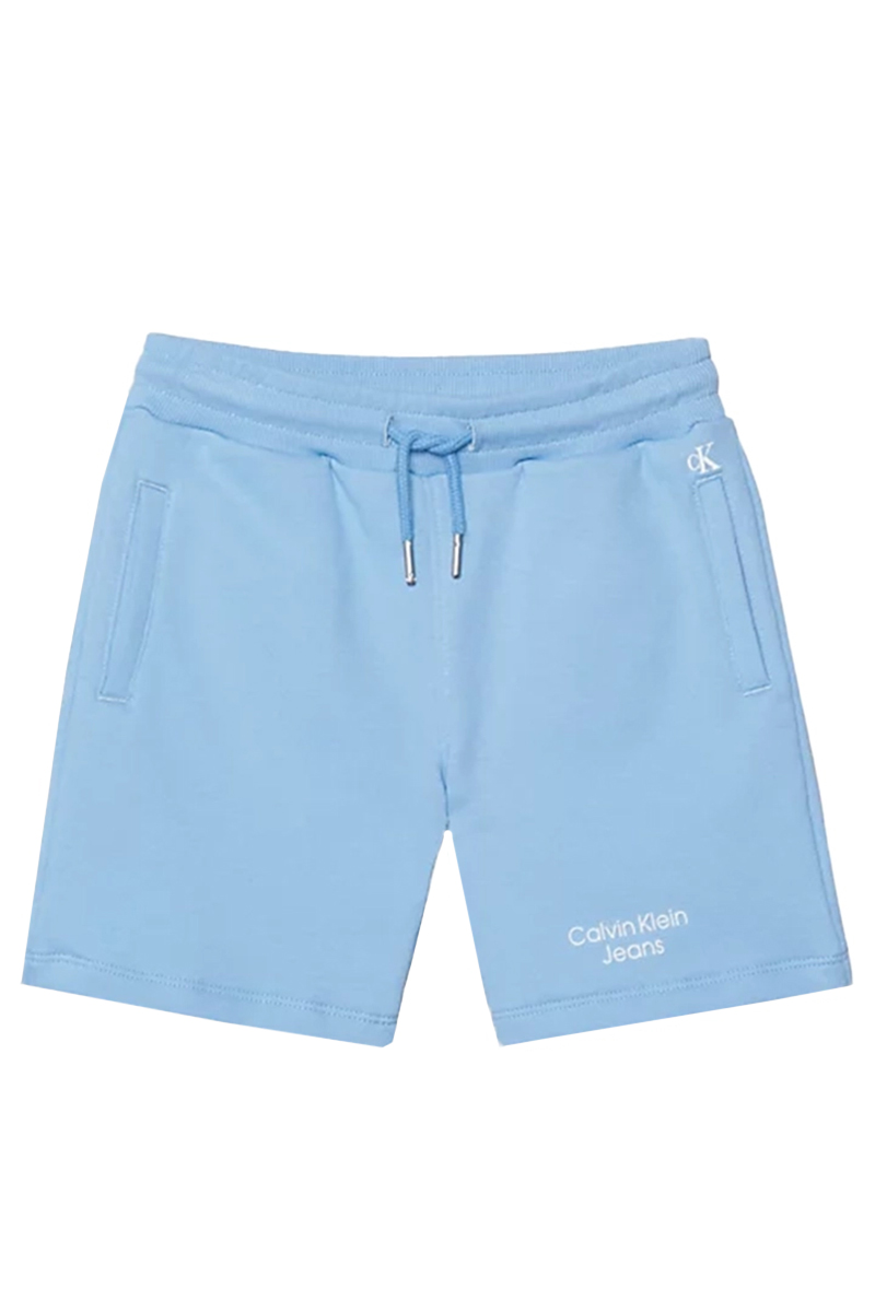 Calvin Klein Stack logo jogger shorts Blauw-1 1