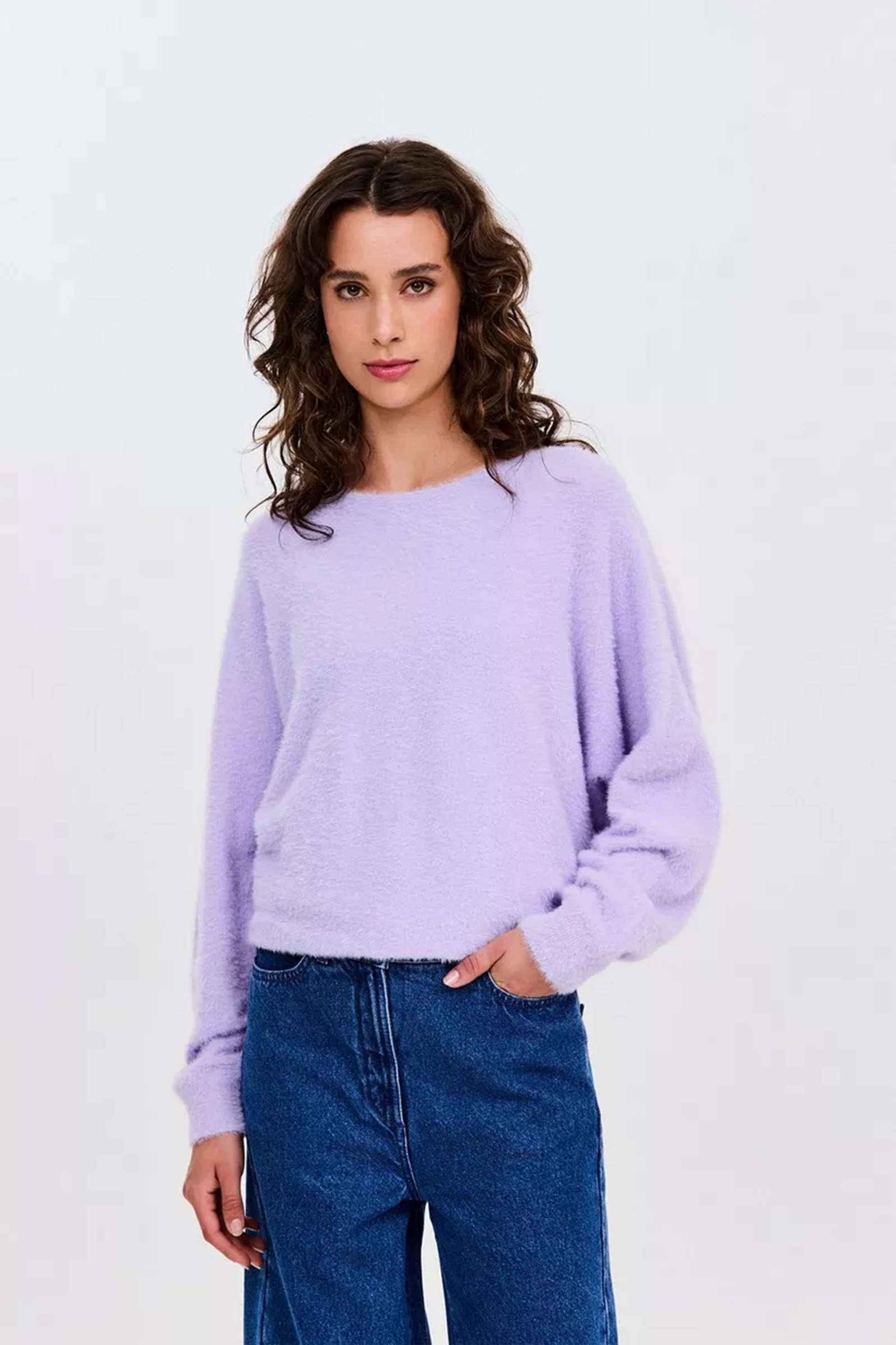Dames trui paars