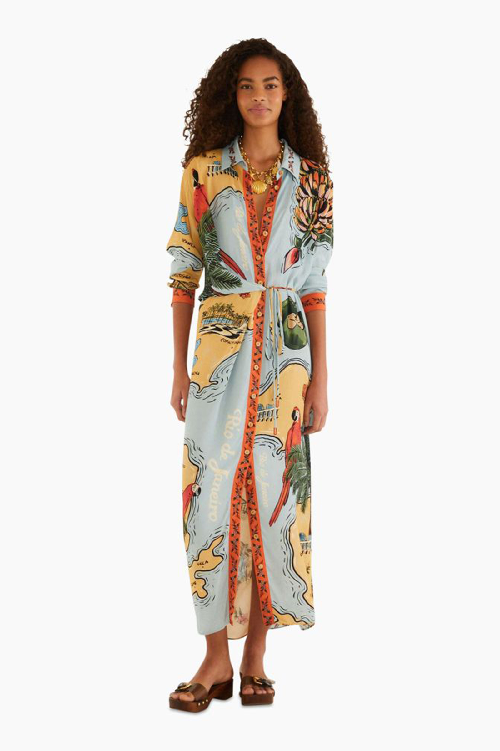 Dames jurk blauw
