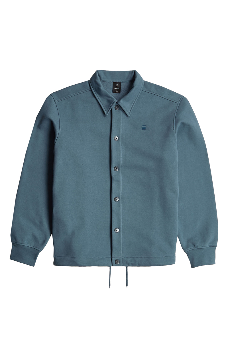 Heren overshirt blauw
