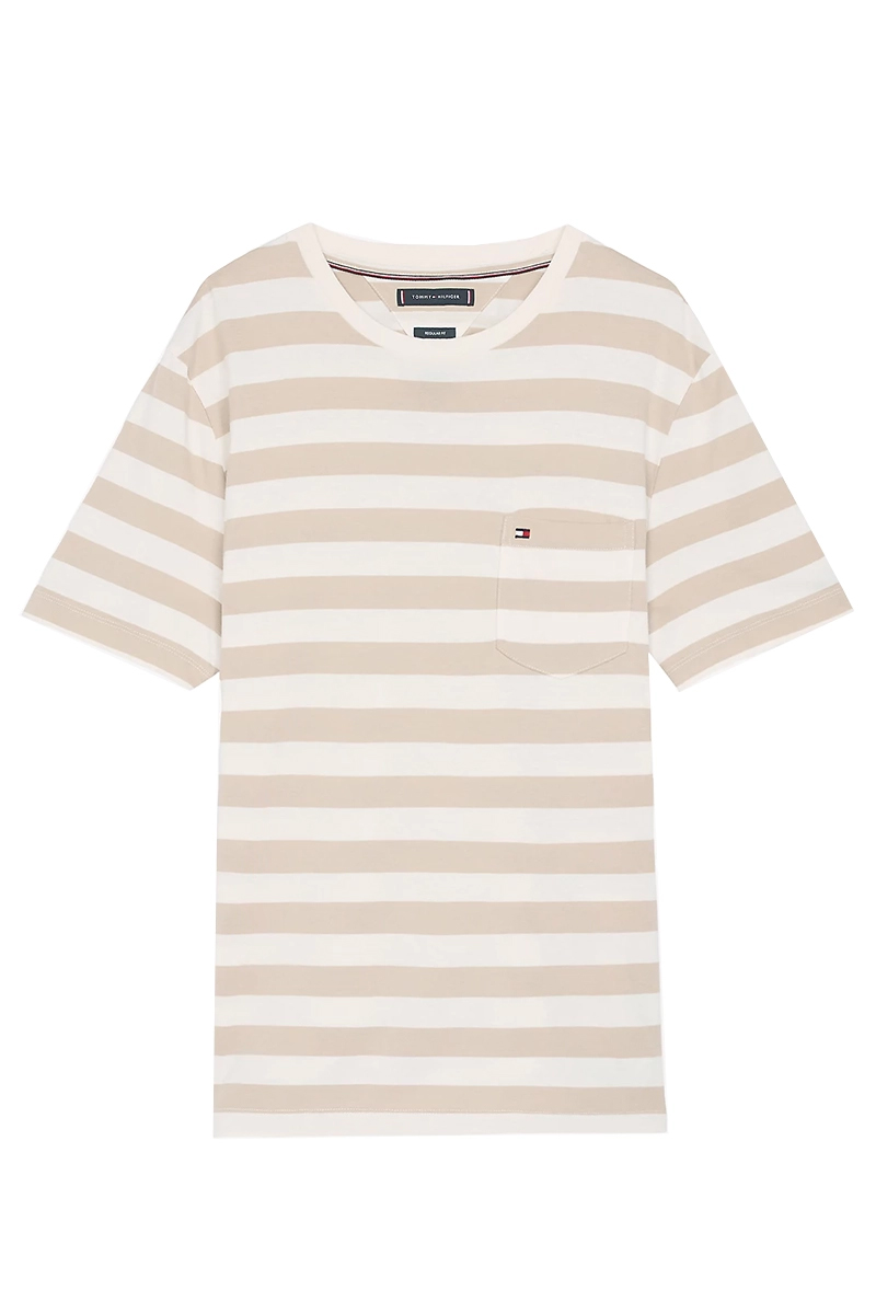 Heren t-shirt kortemouw bruin