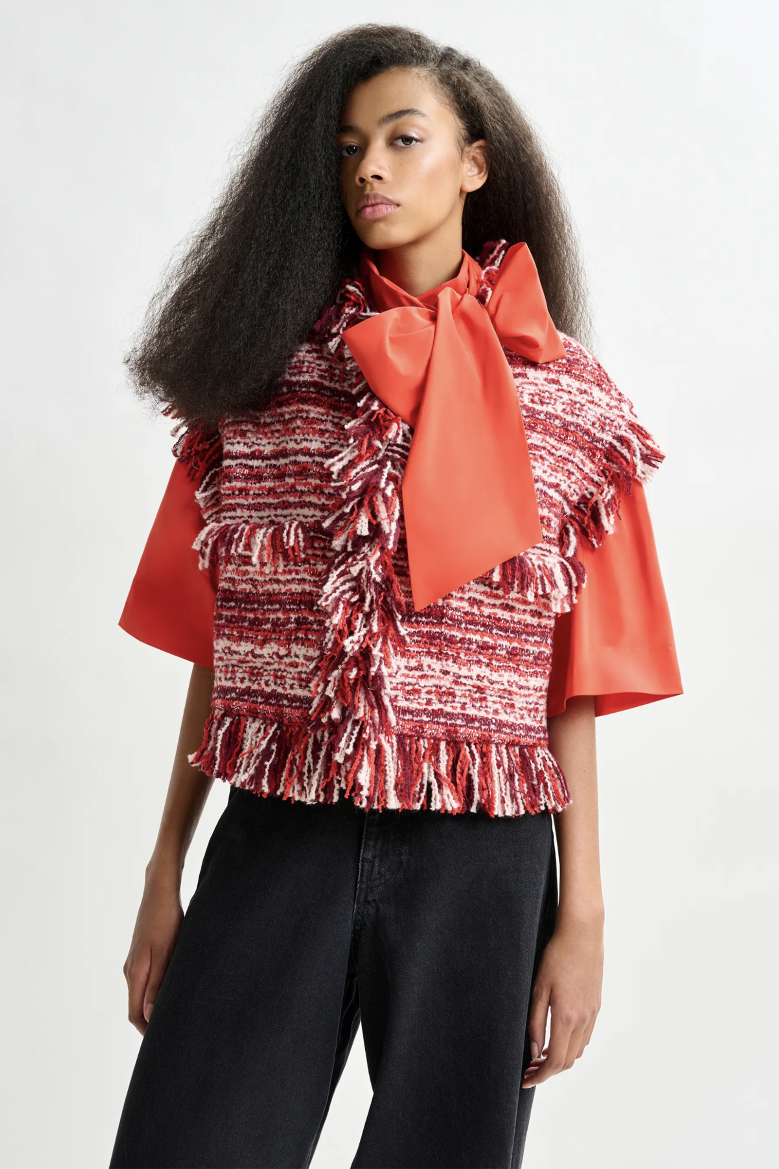 Dames gilet rood