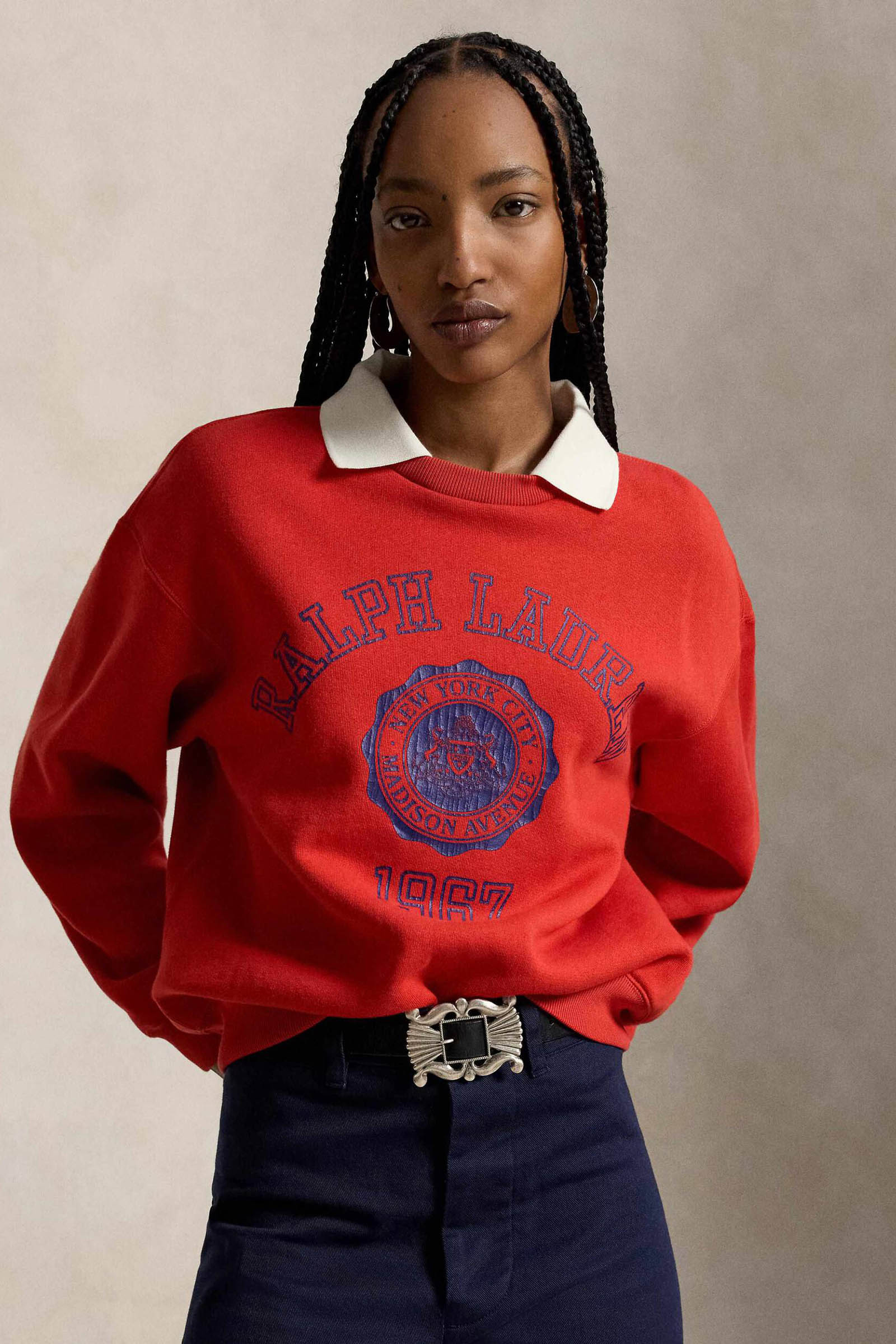 Dames sweater rood