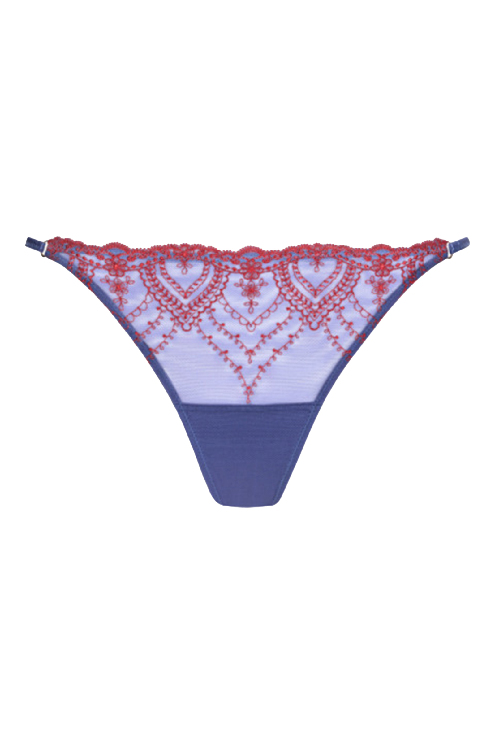 Lingerie dames string blauw