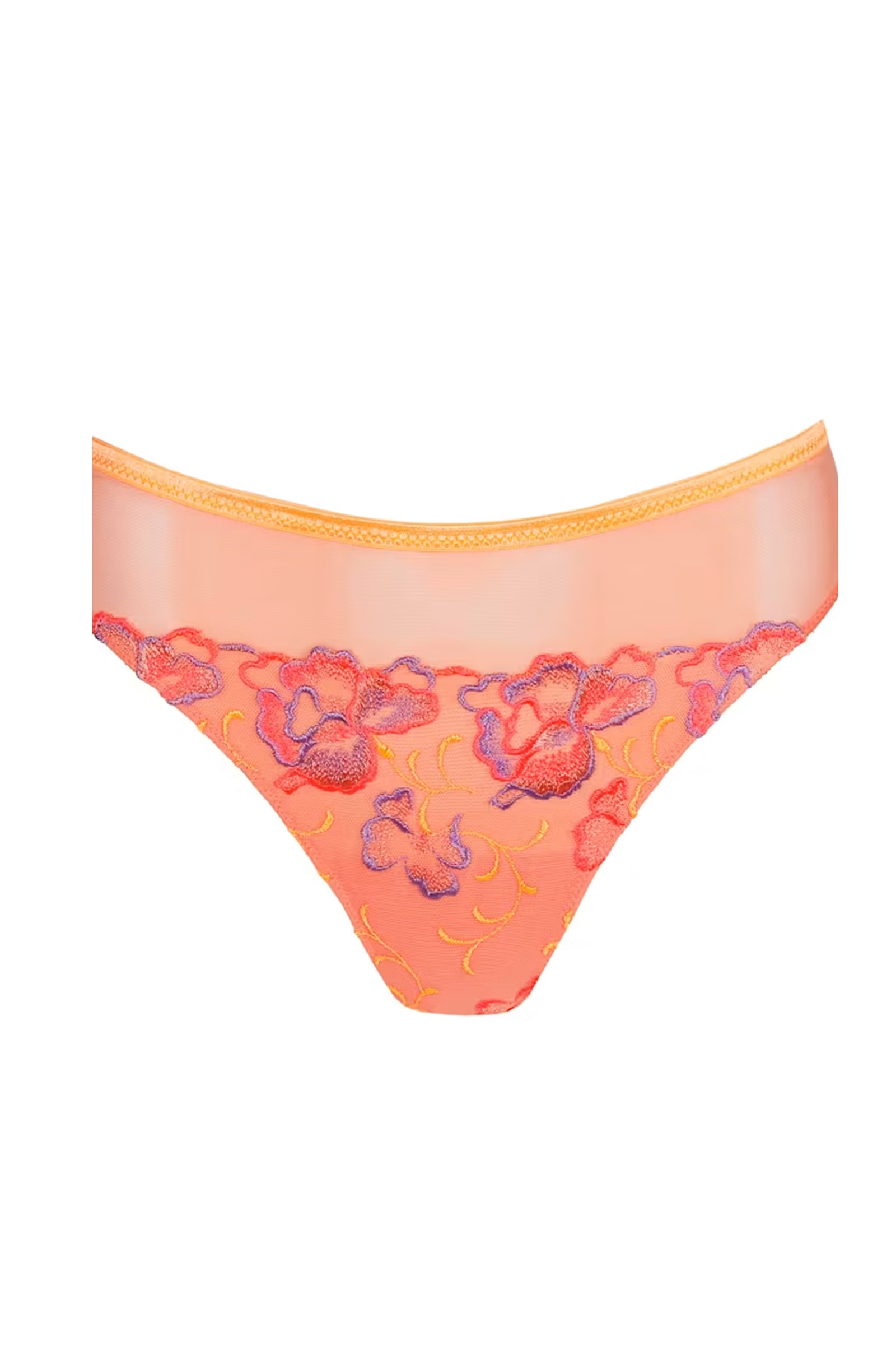 Lingerie dames string oranje