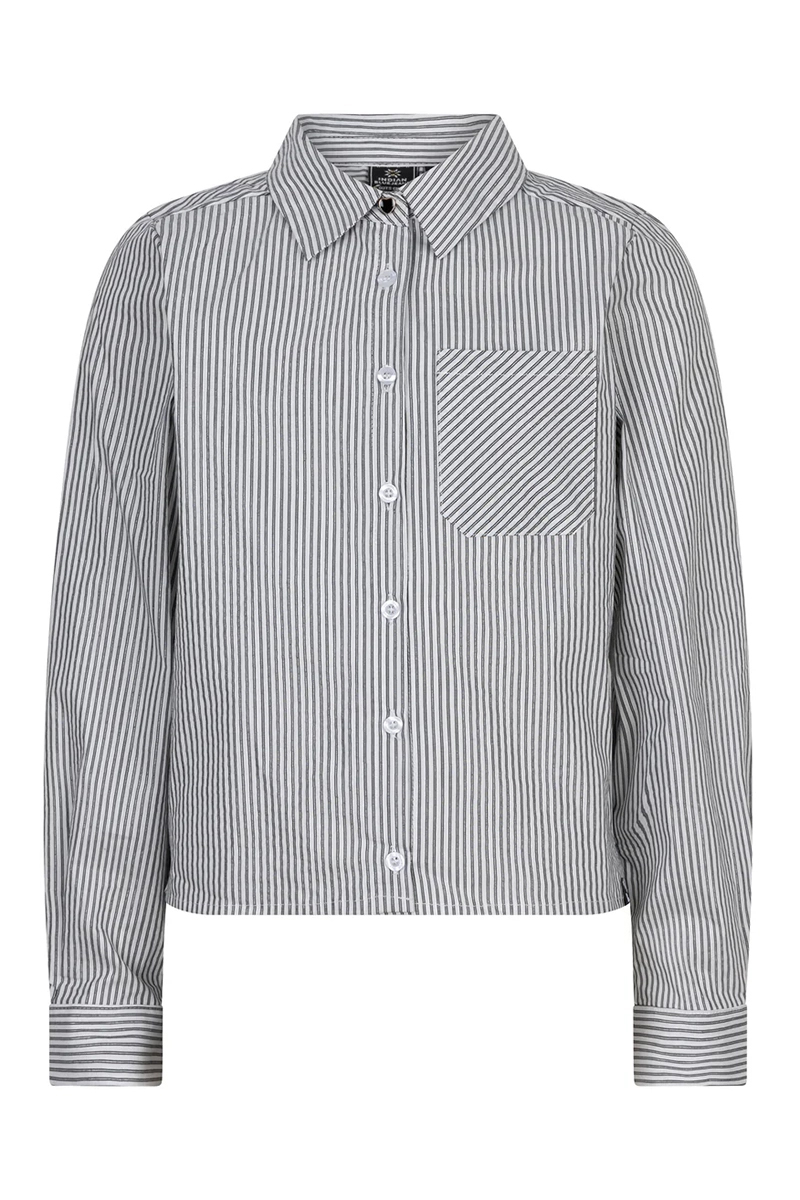 Meisjes blouse lange mouw wit