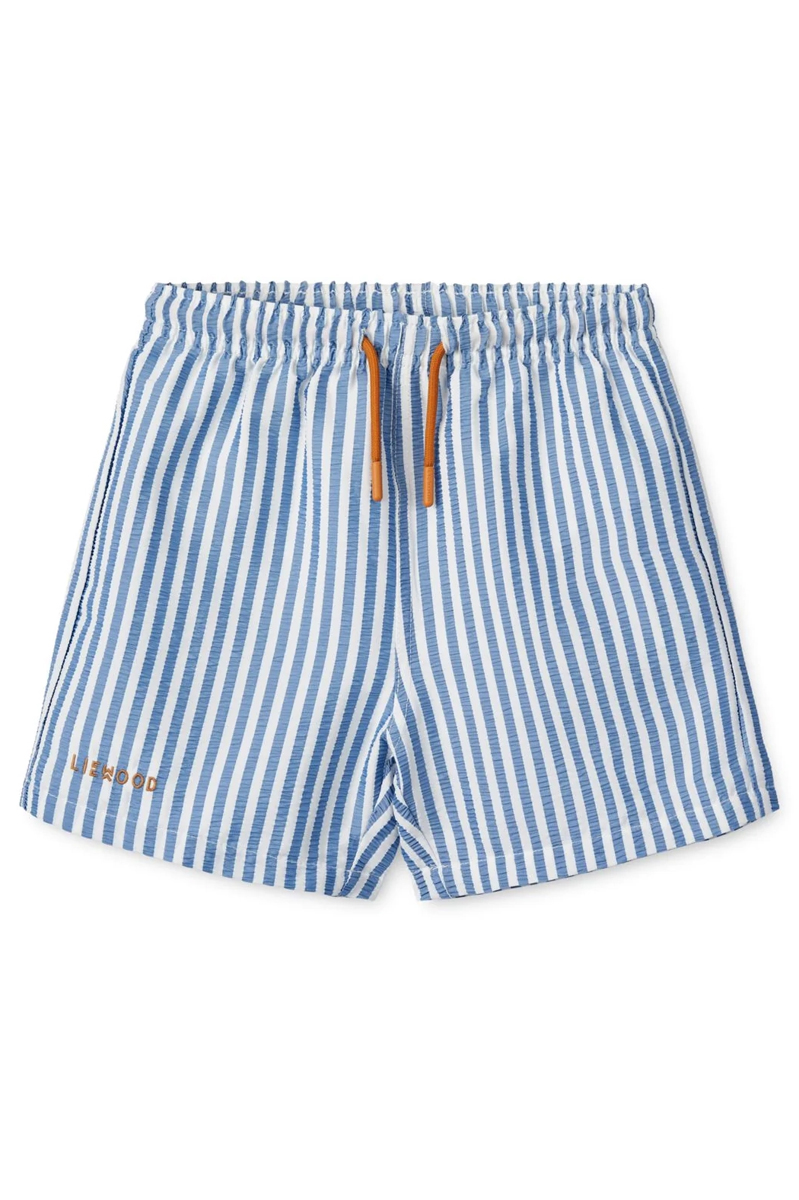 Liewood Duke stripe board shorts Blauw-1 1