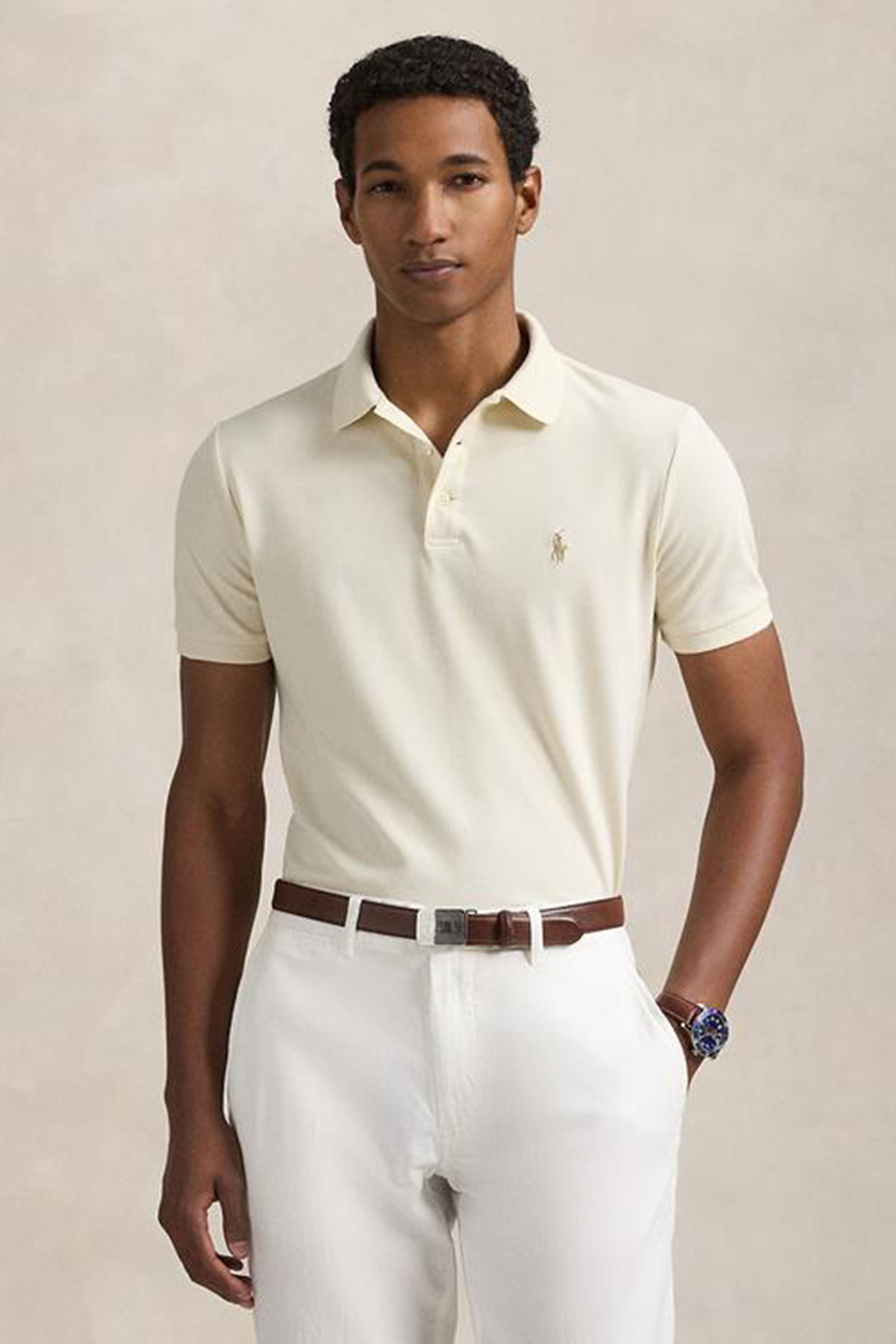 Polo Ralph Lauren STRETCH MESH Ecru-1 2