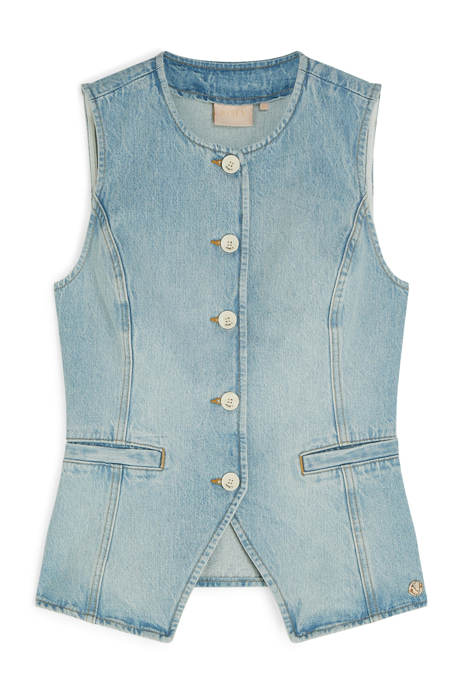 Dames gilet blauw