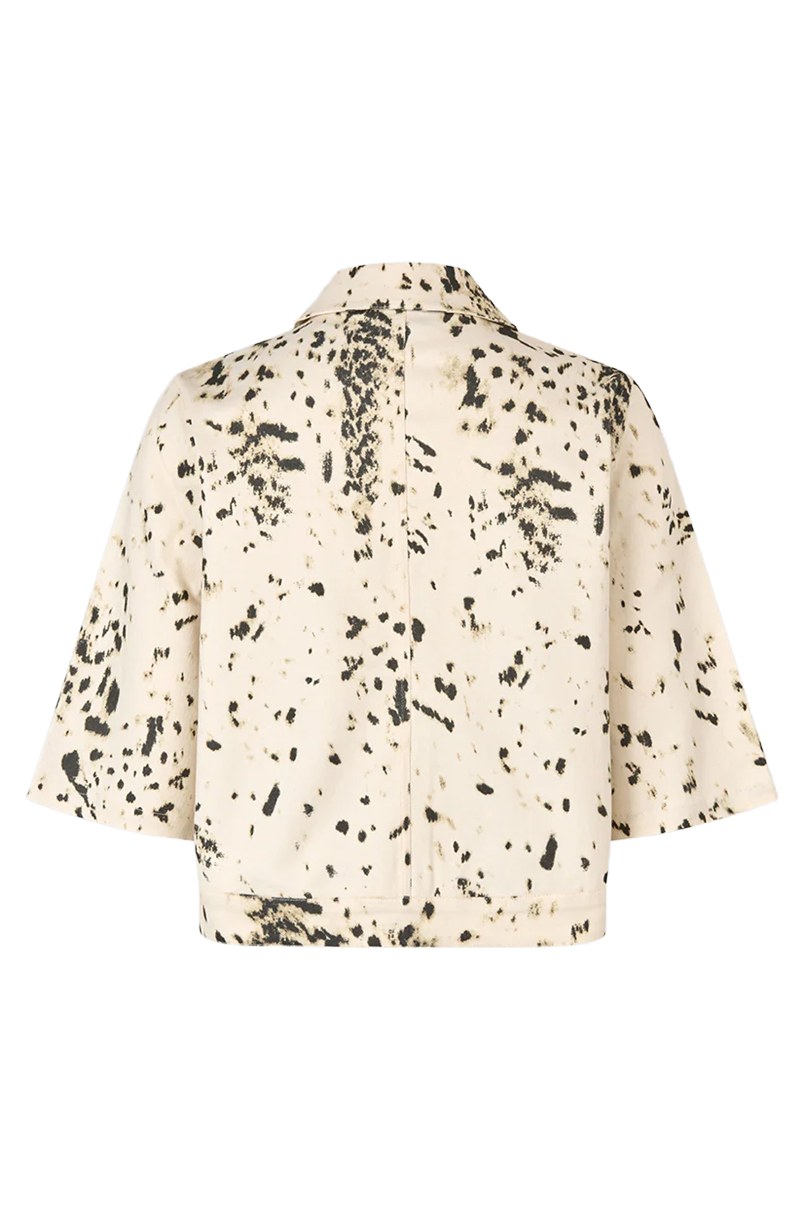 Dames blouse korte mouw bruin