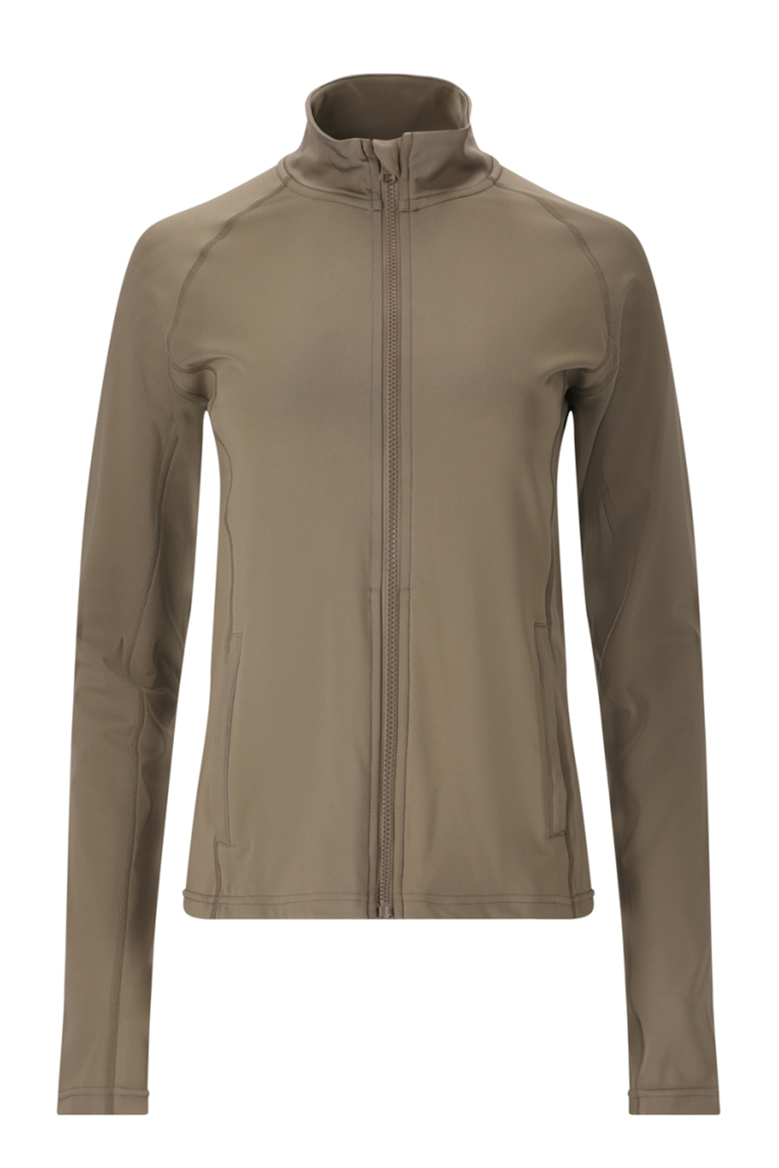 Fitness dames vest bruin