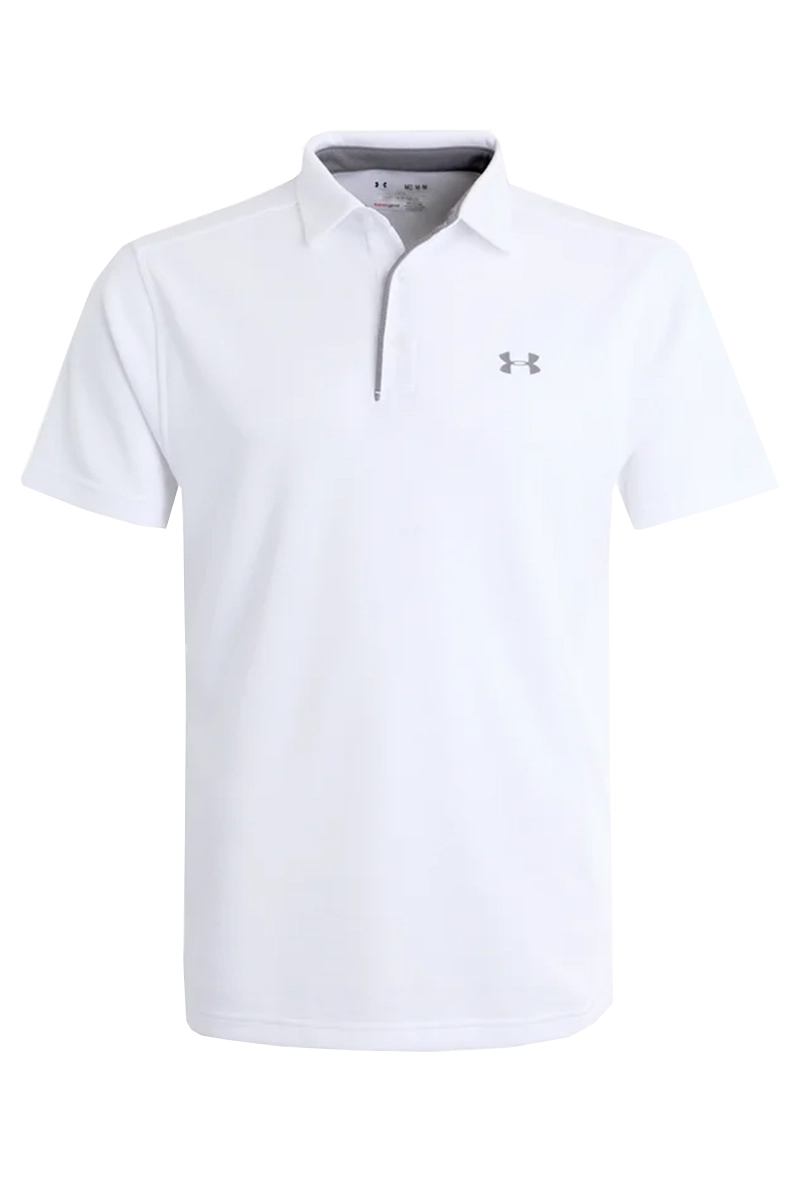 Tennis heren polo wit