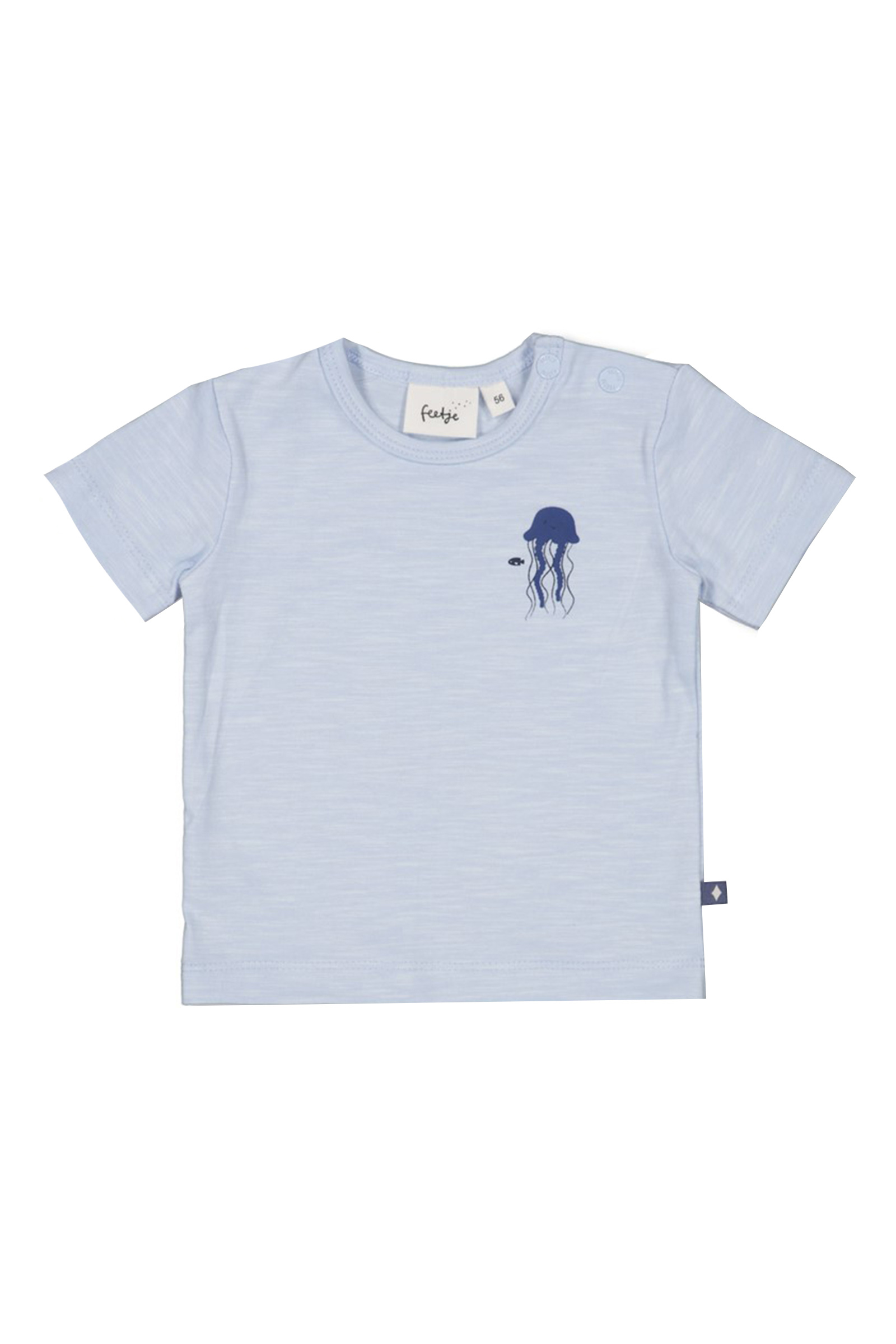 Baby t-shirt korte mouw blauw