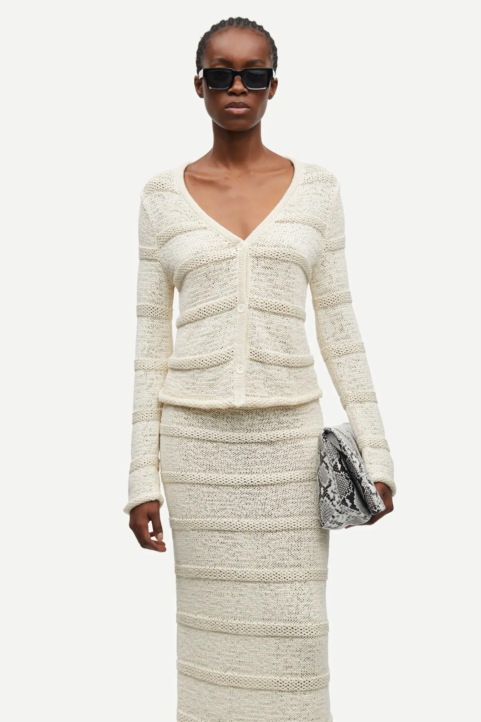 Dames vest ecru