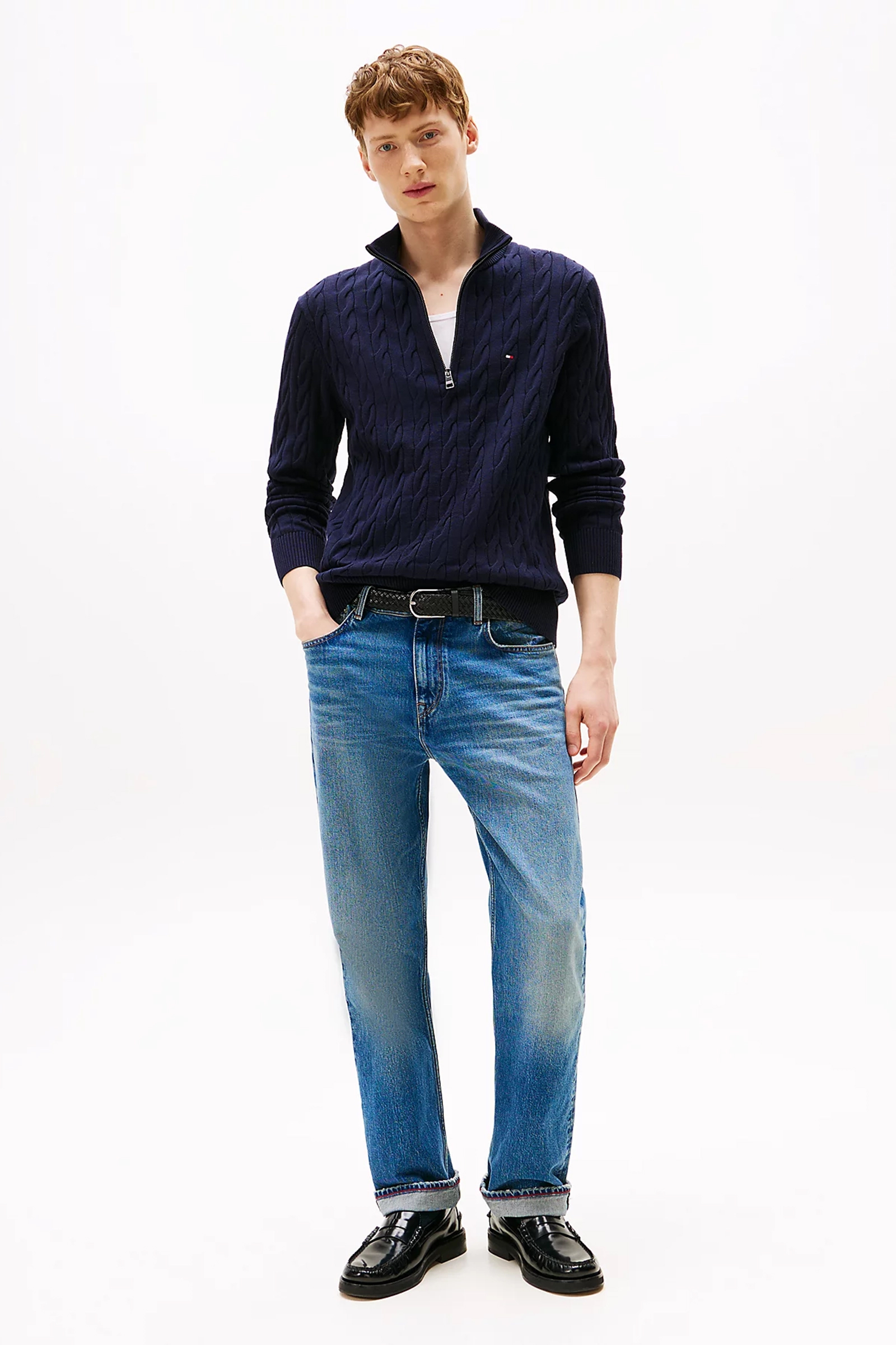 Heren trui blauw