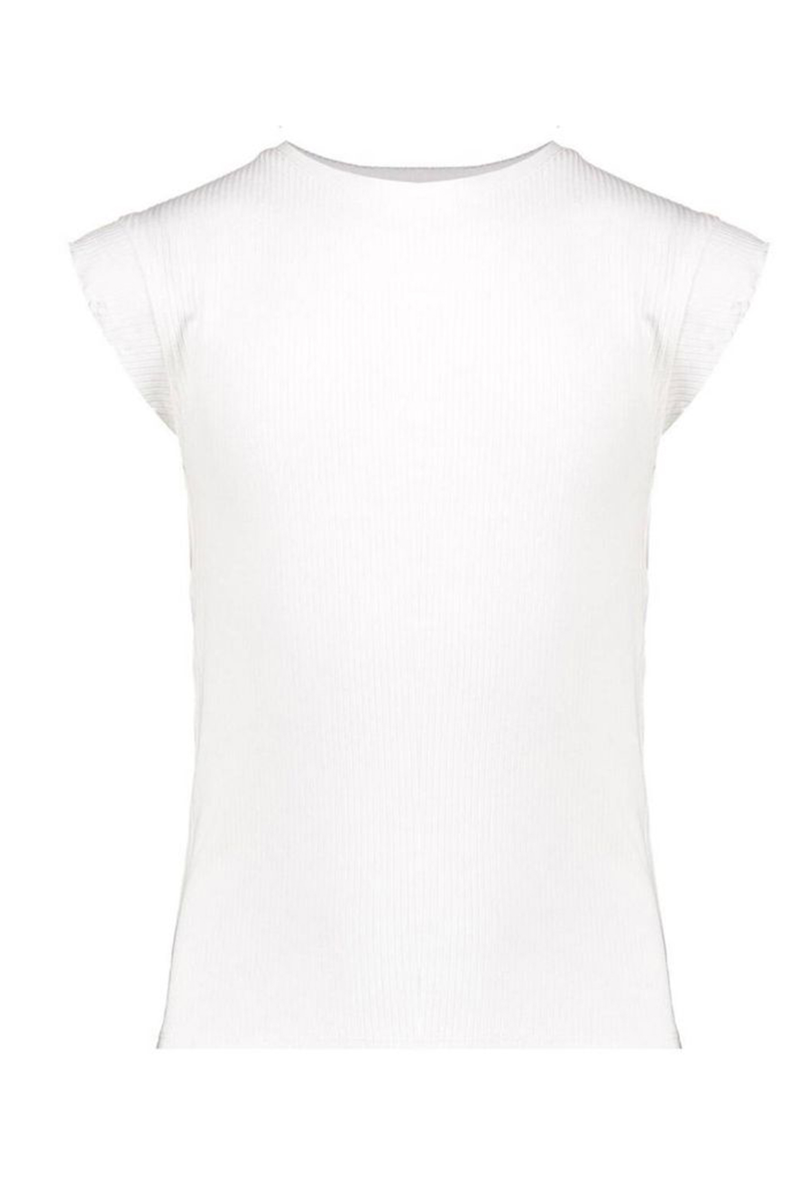 Meisjes top ecru