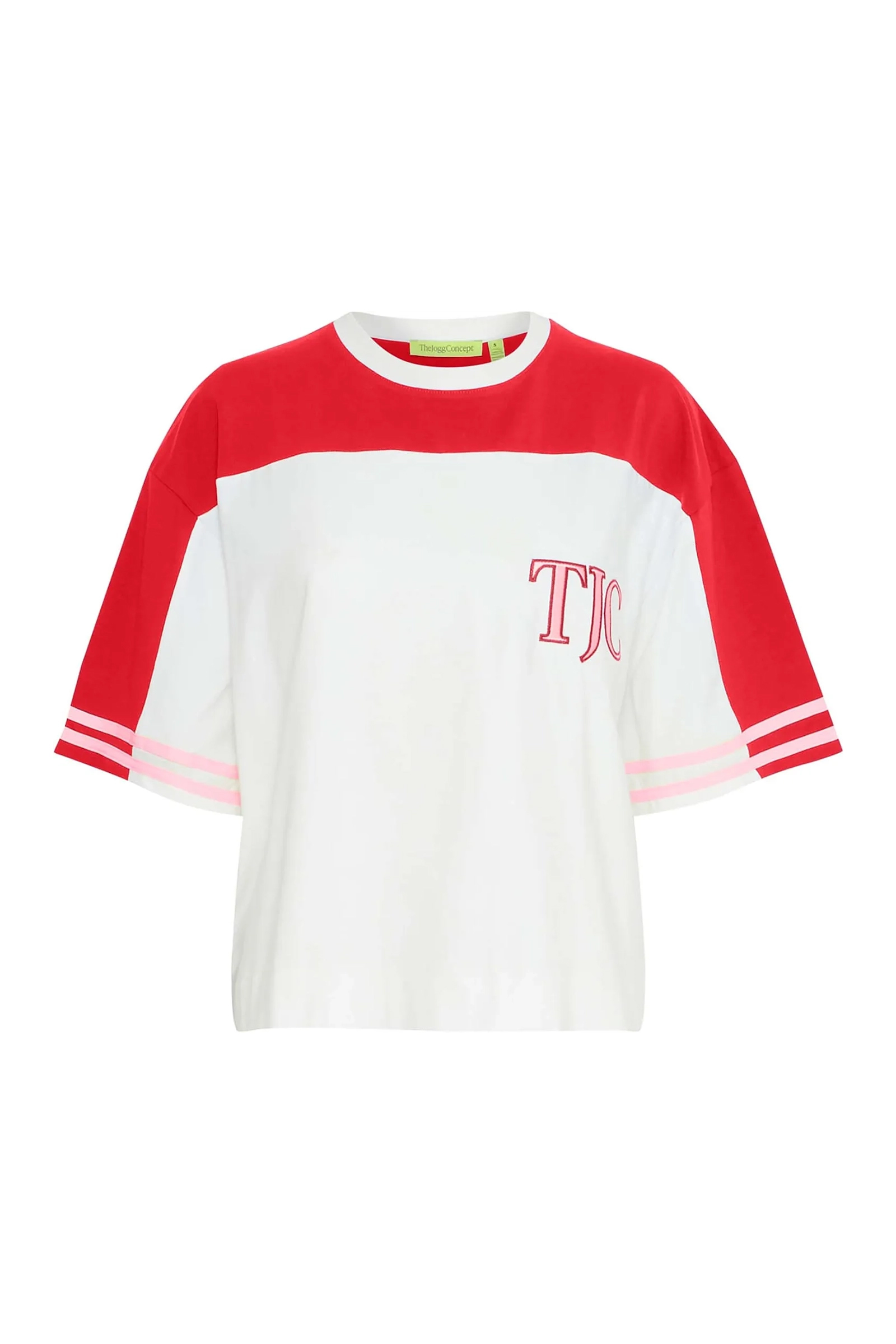 The Jogg Concept JC SABELL BLOCK TSHIRT Wit-1 1
