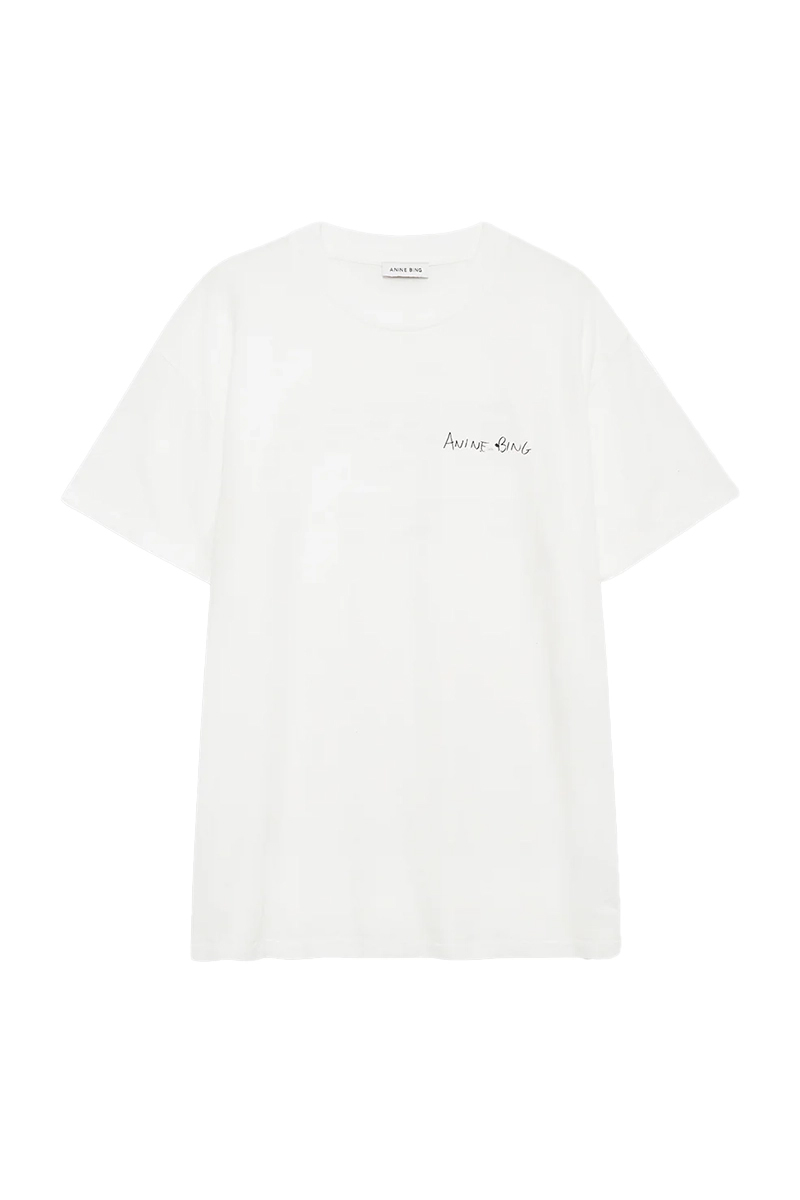 Dames t-shirt korte mouw ecru