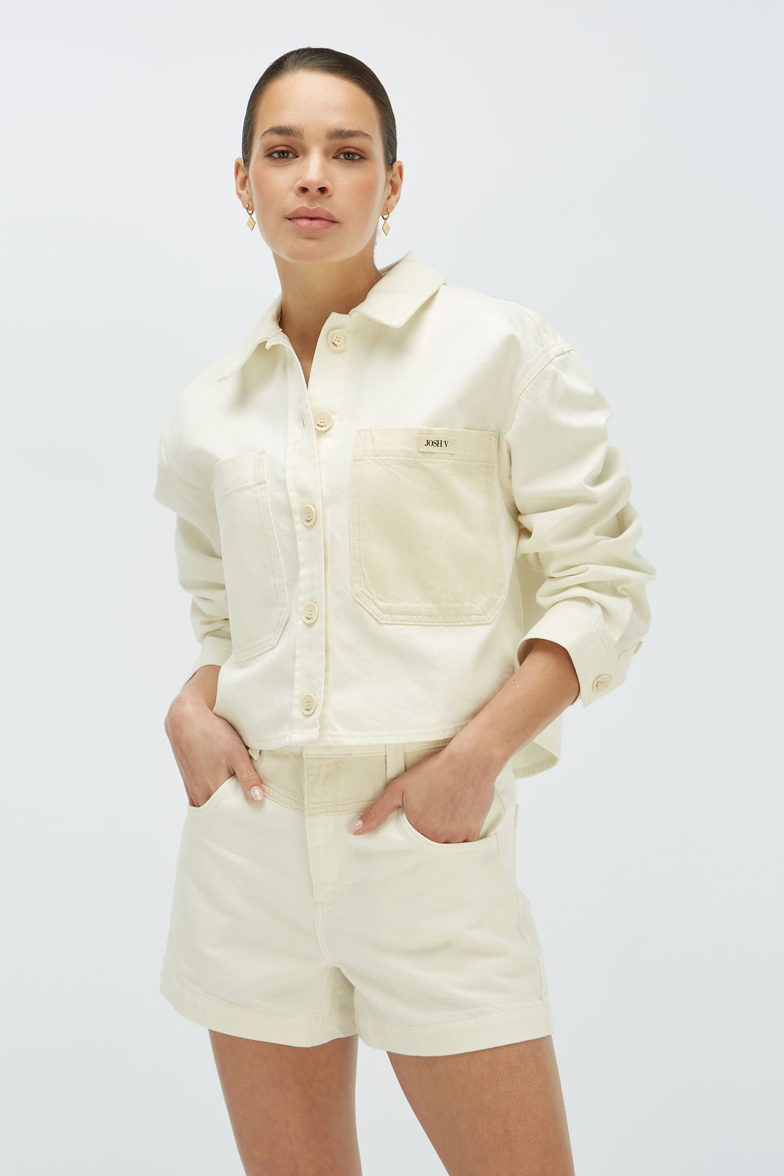 Dames blouse lange mouw ecru