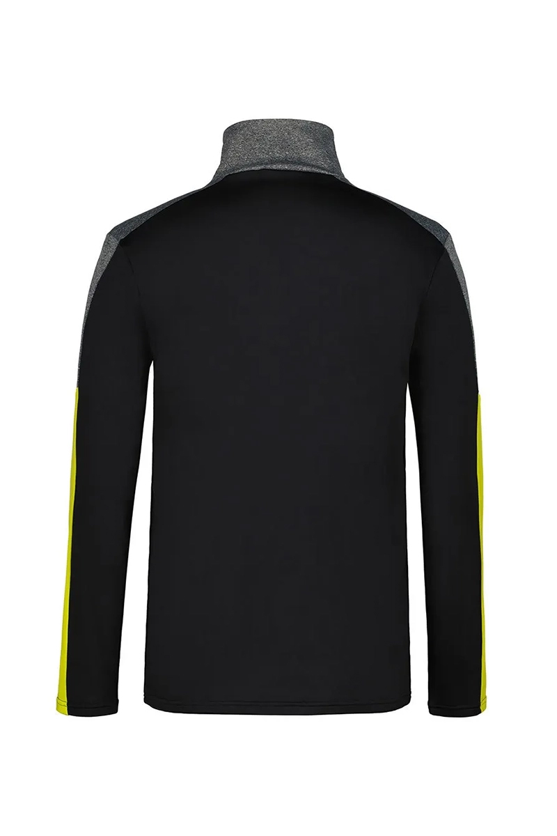 Wintersport heren pully+rits zwart