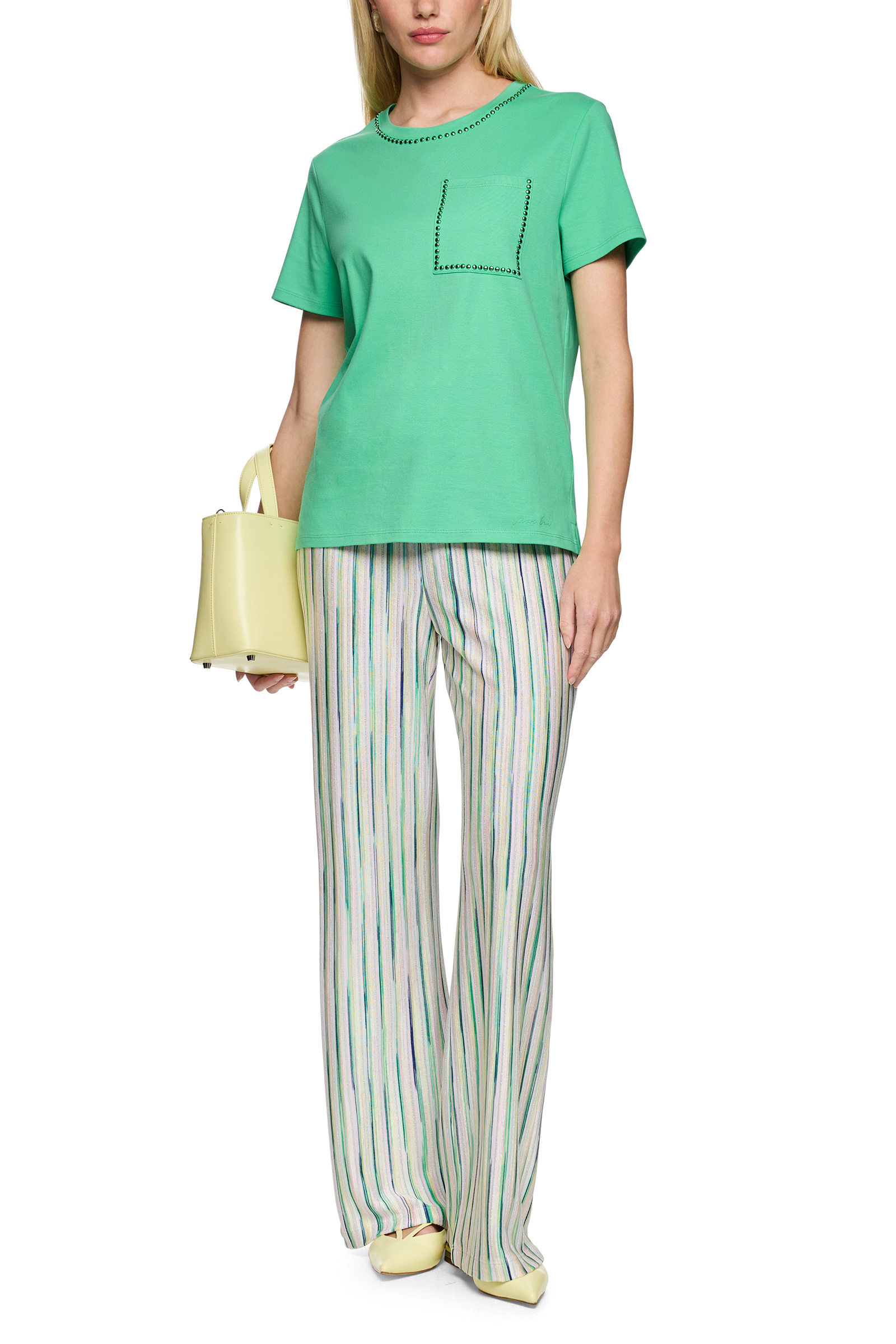 Dames t-shirt korte mouw groen