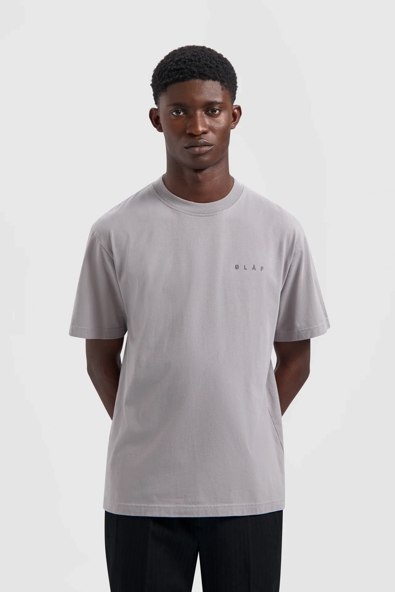 Heren t-shirt kortemouw grijs