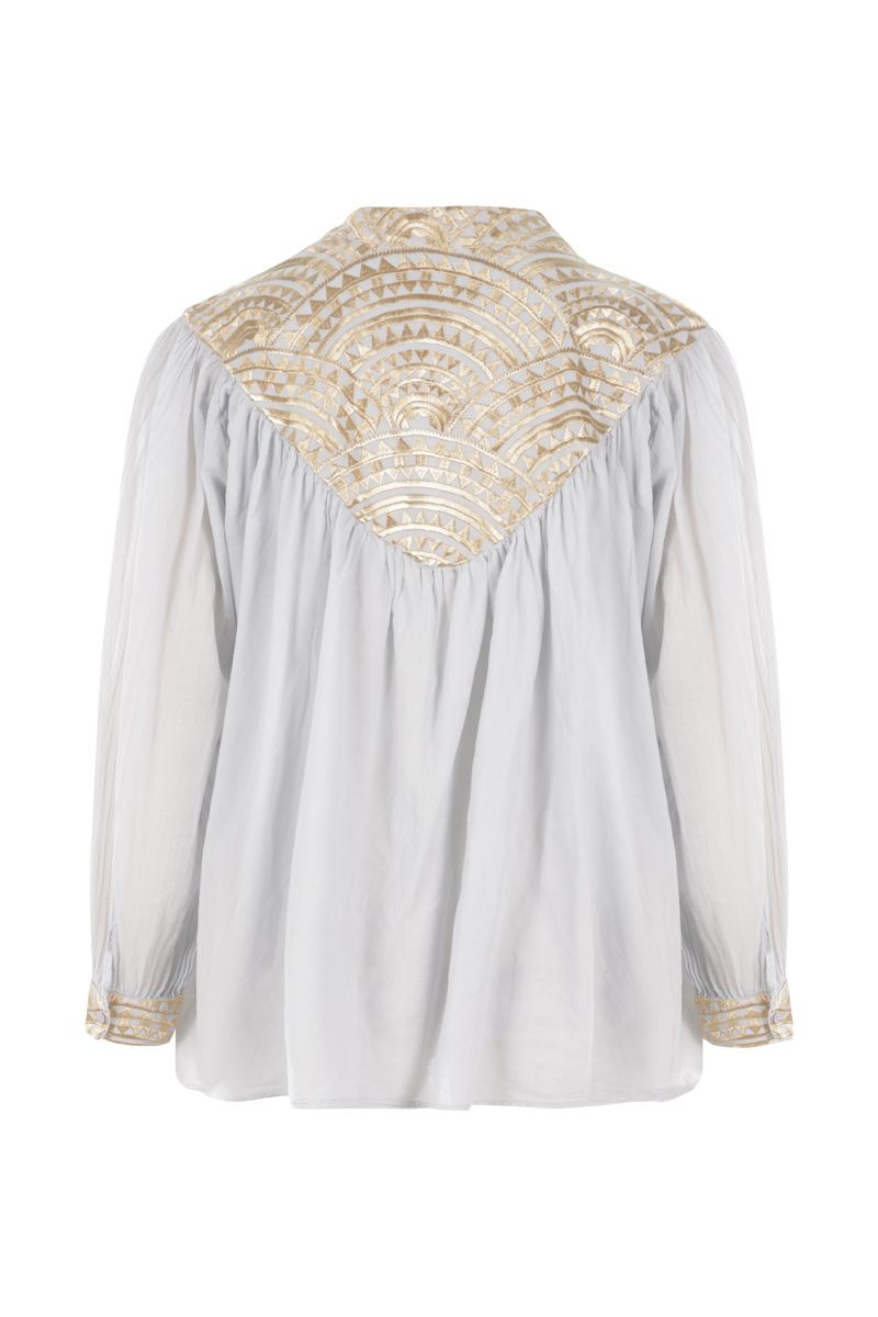 Greek Archaic Kori blouse Grijs-1 2