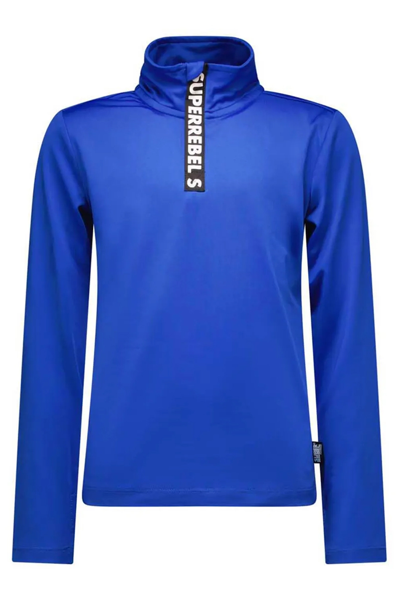 Wintersport jongens pullyrits blauw