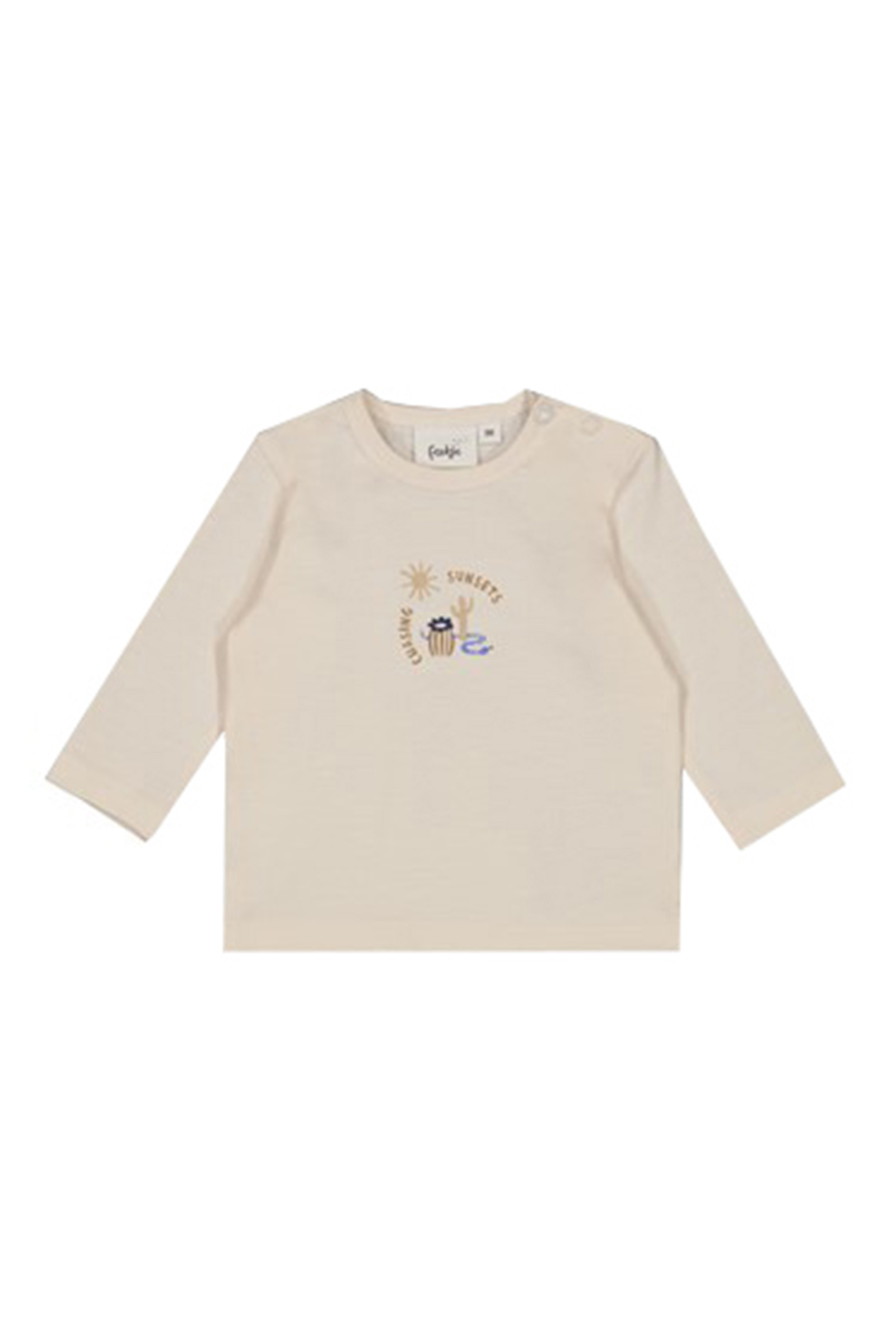 Baby t-shirt lange mouw ecru