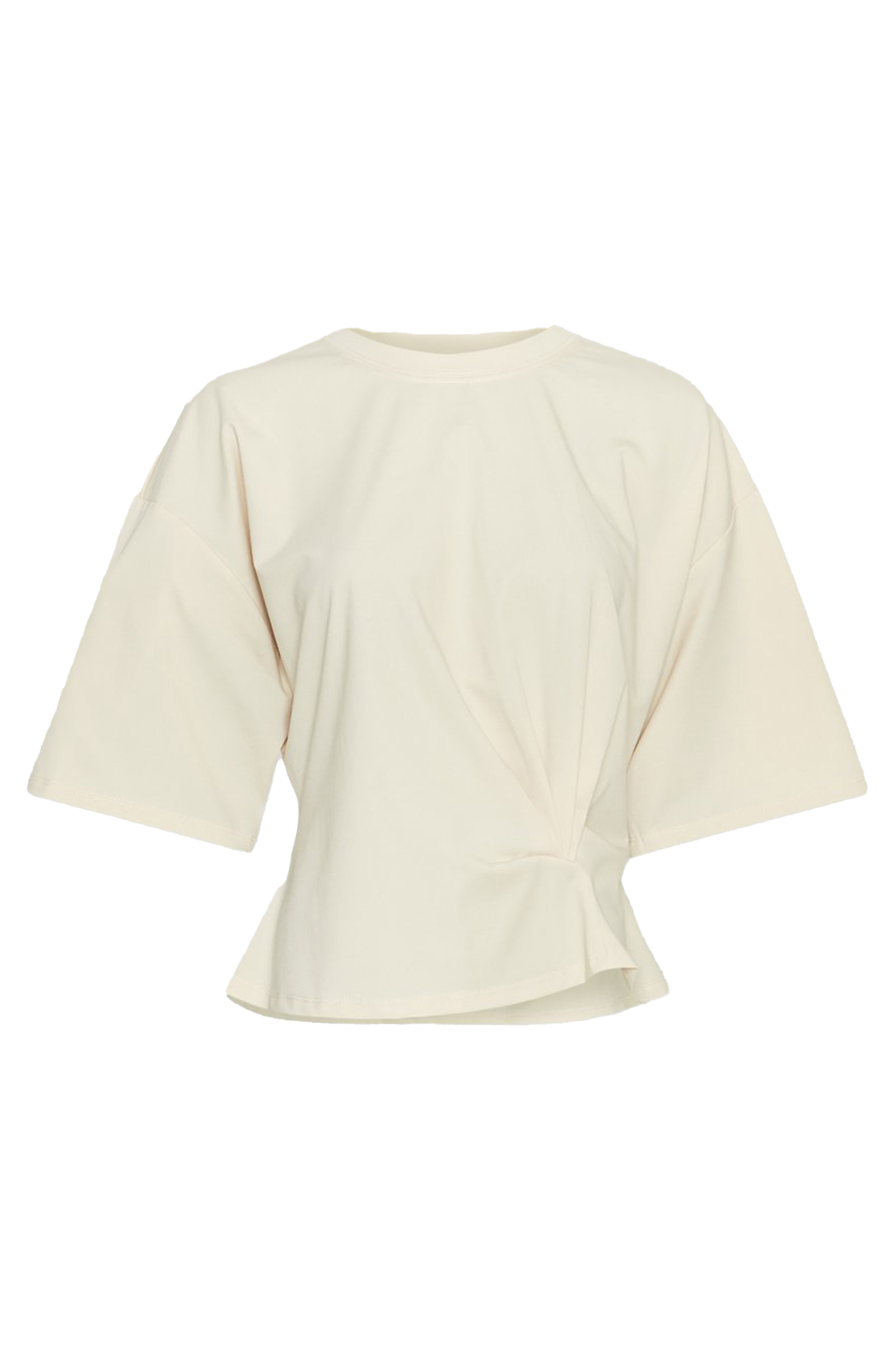 Dames t-shirt korte mouw ecru