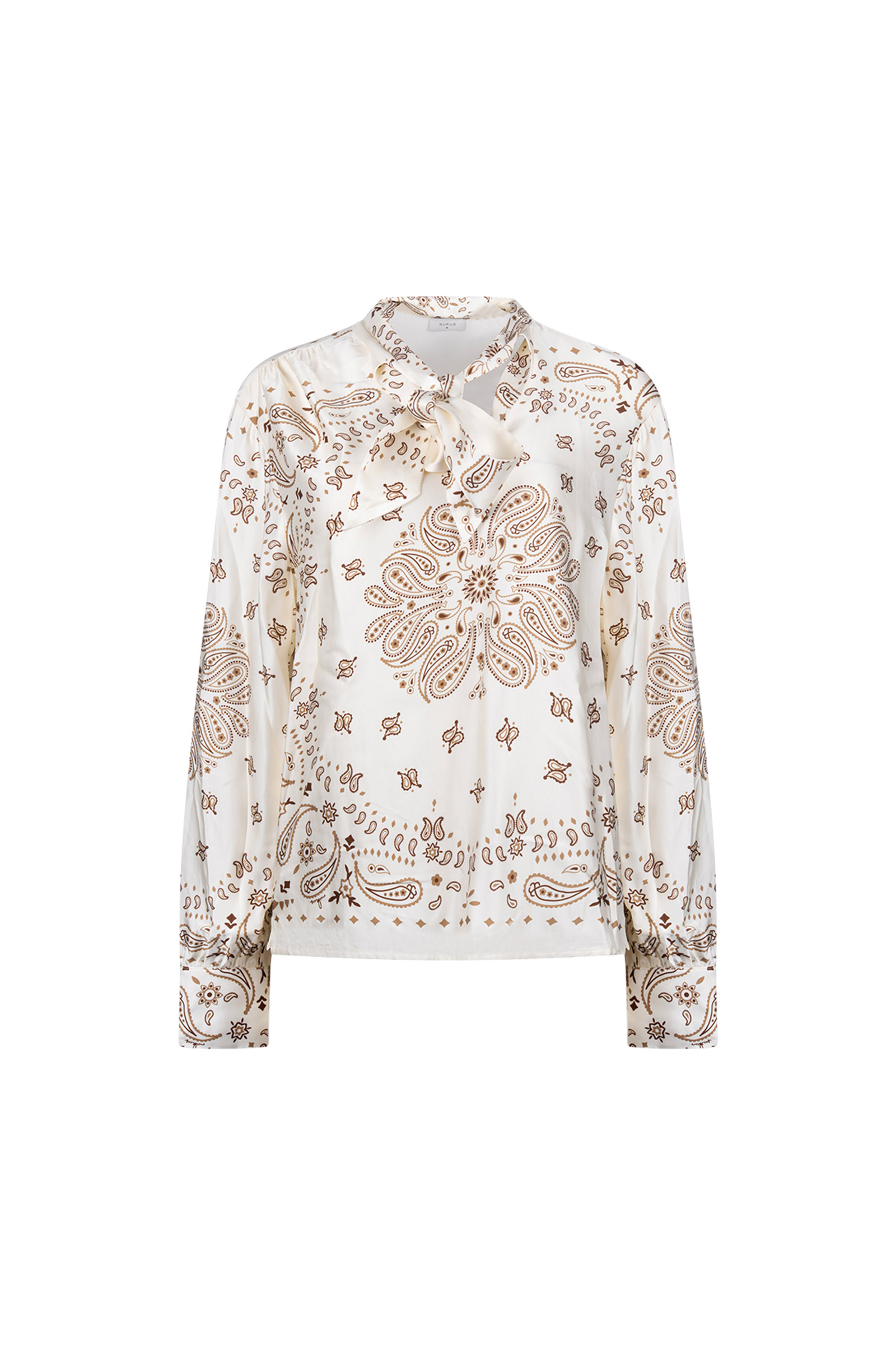 Dames blouse lange mouw wit
