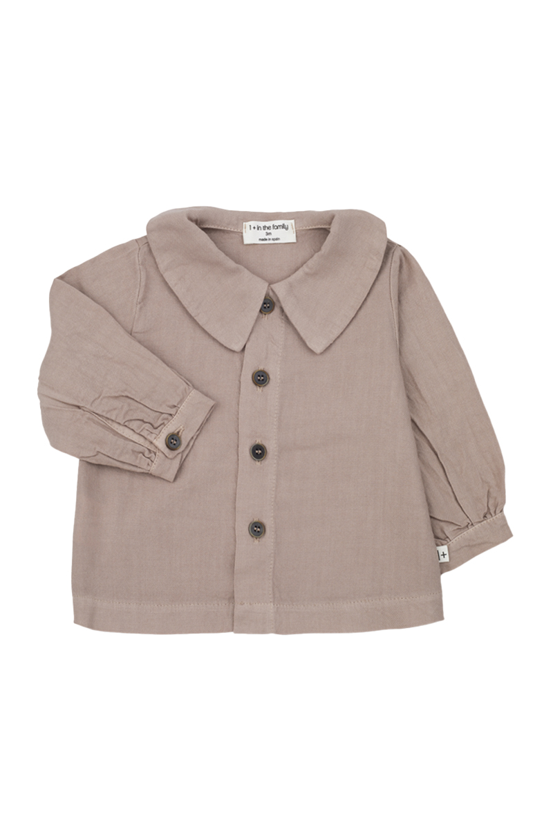 Baby blouse/overhemd rose