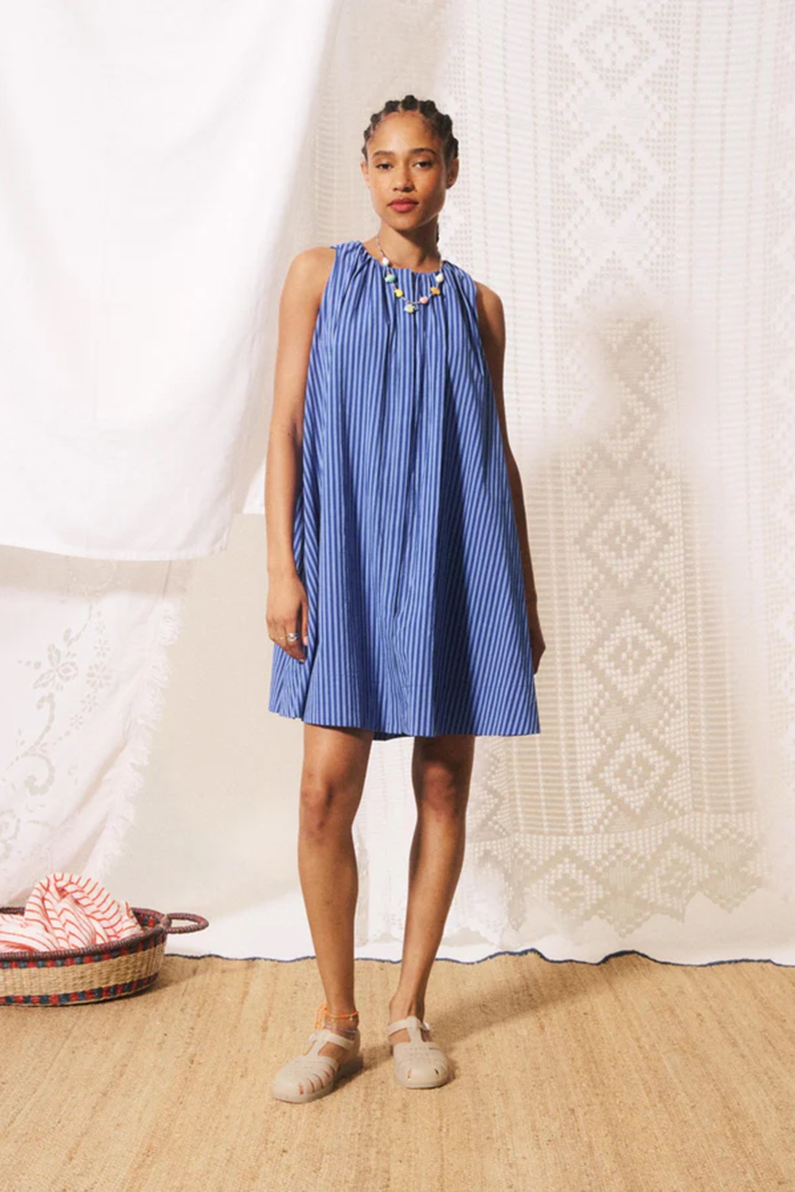 Dames jurk blauw