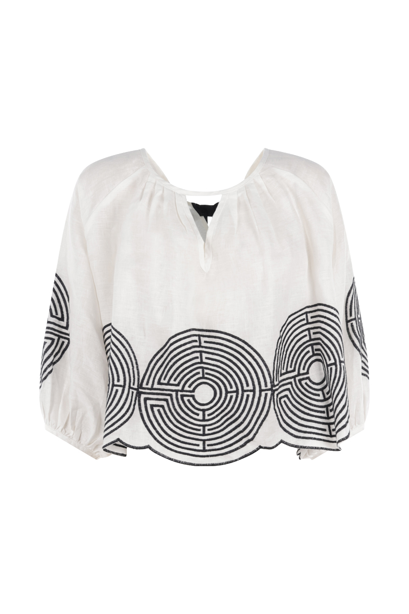 Greek Archaic Kori blouse Wit-1 1