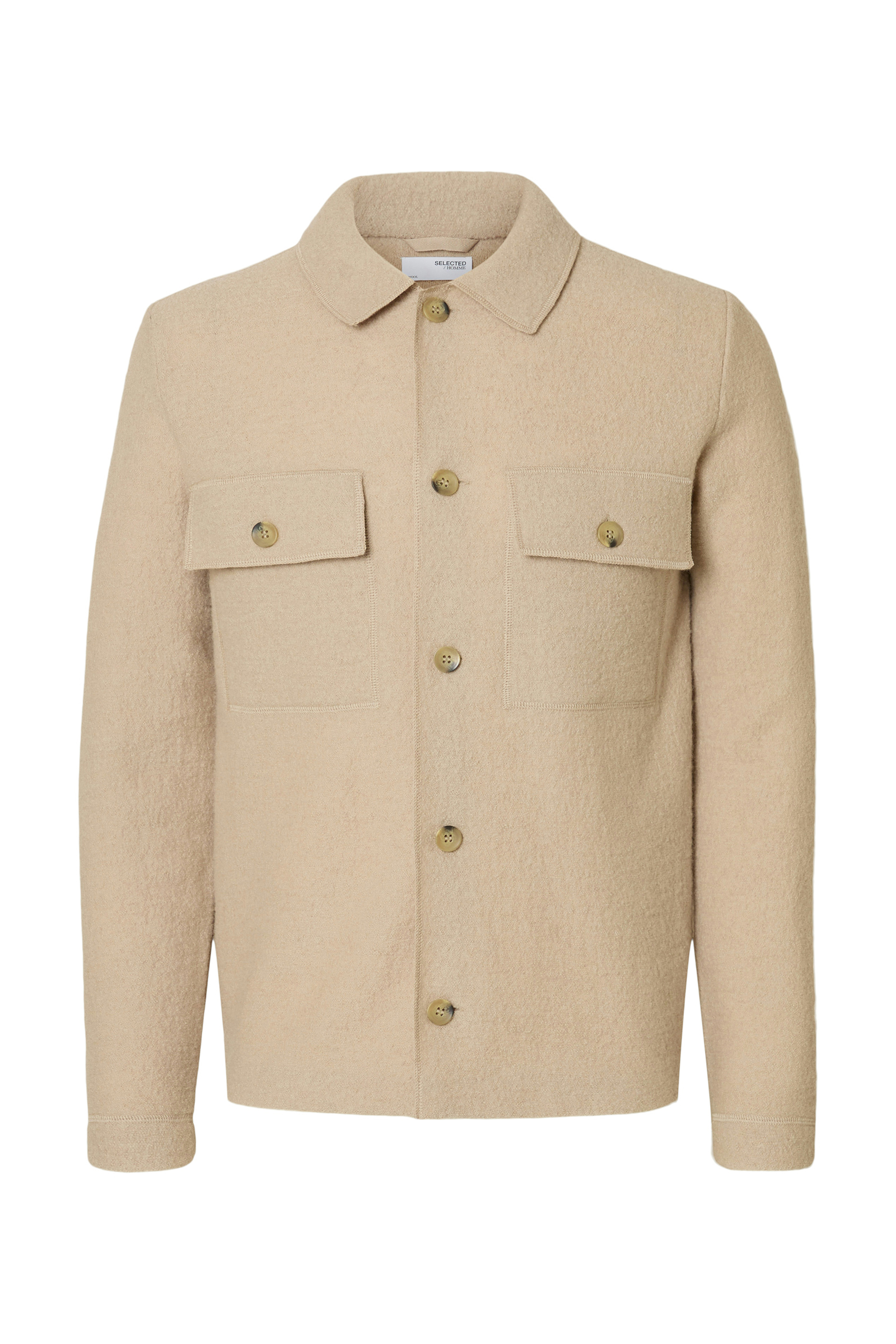 Heren vest ecru