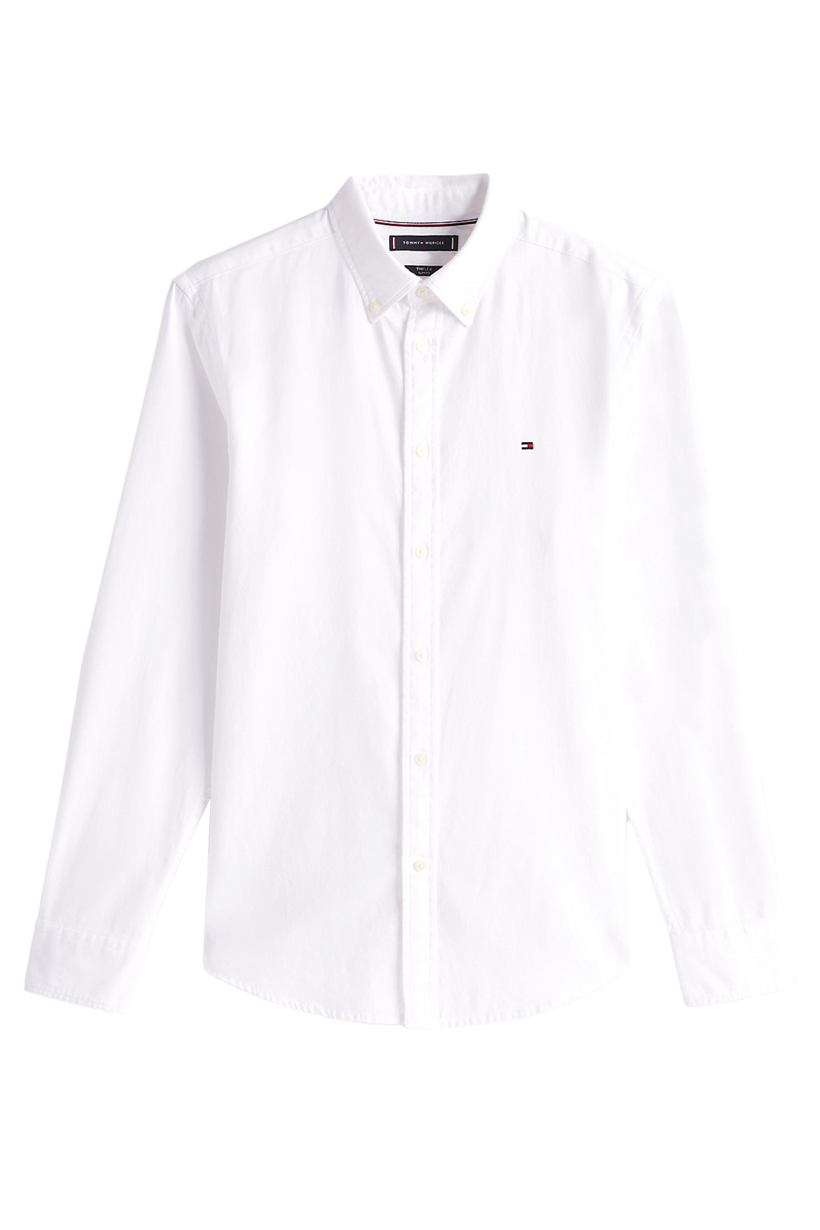 Tommy Hilfiger FLEX DOBBY SF SHIRT Wit 1