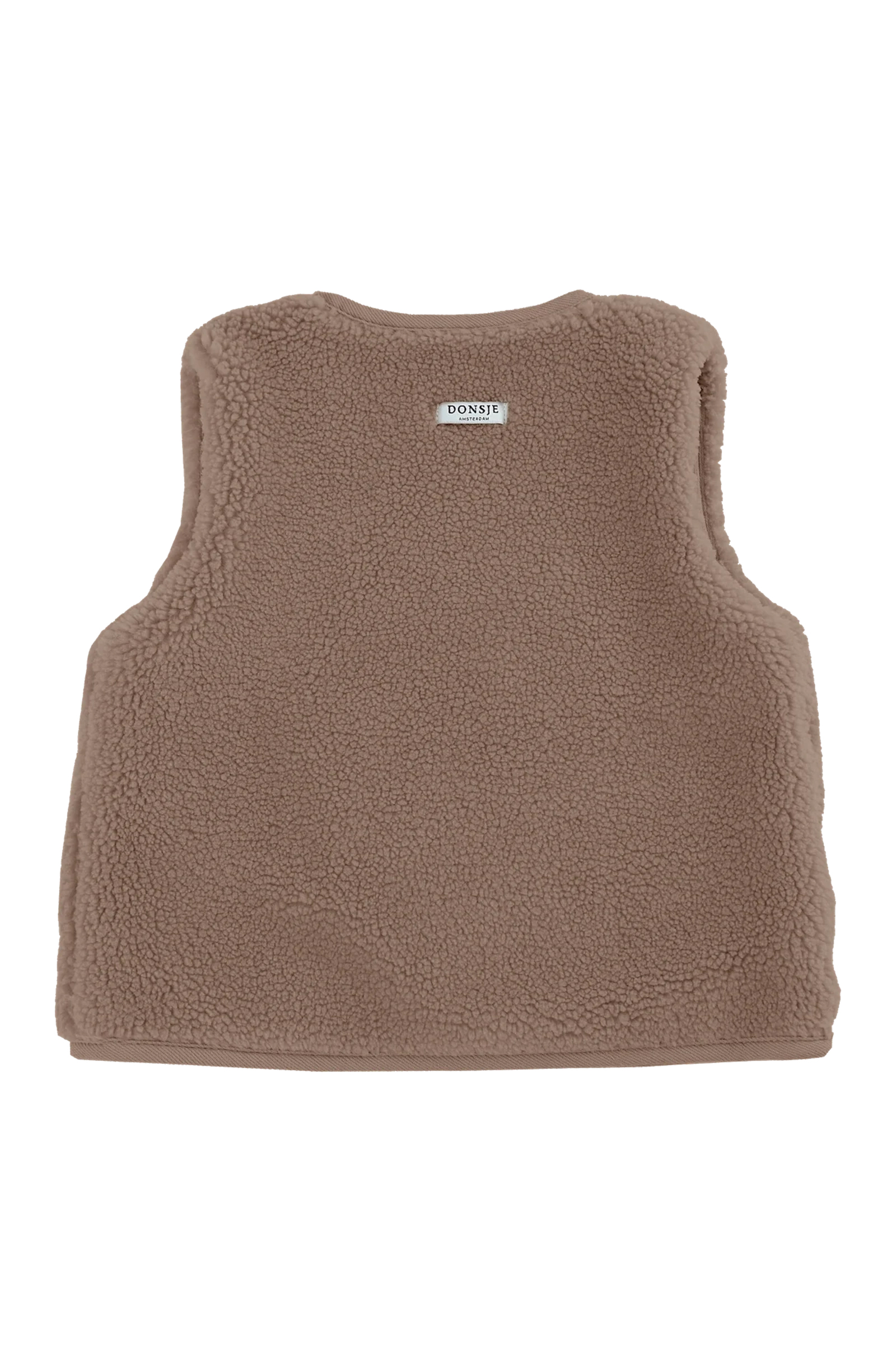 Meisjes gilet bruin