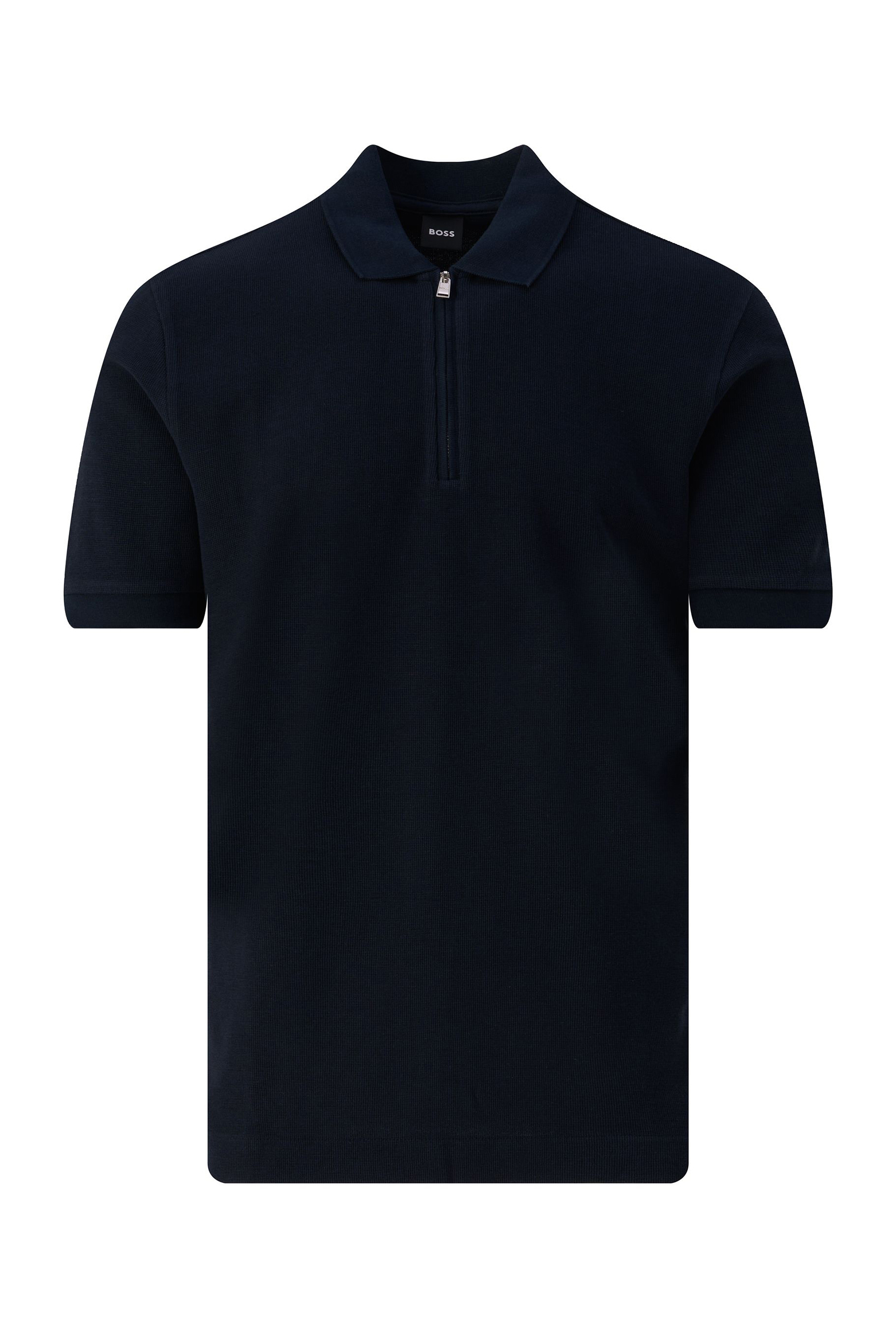 Heren polo korte mouw blauw