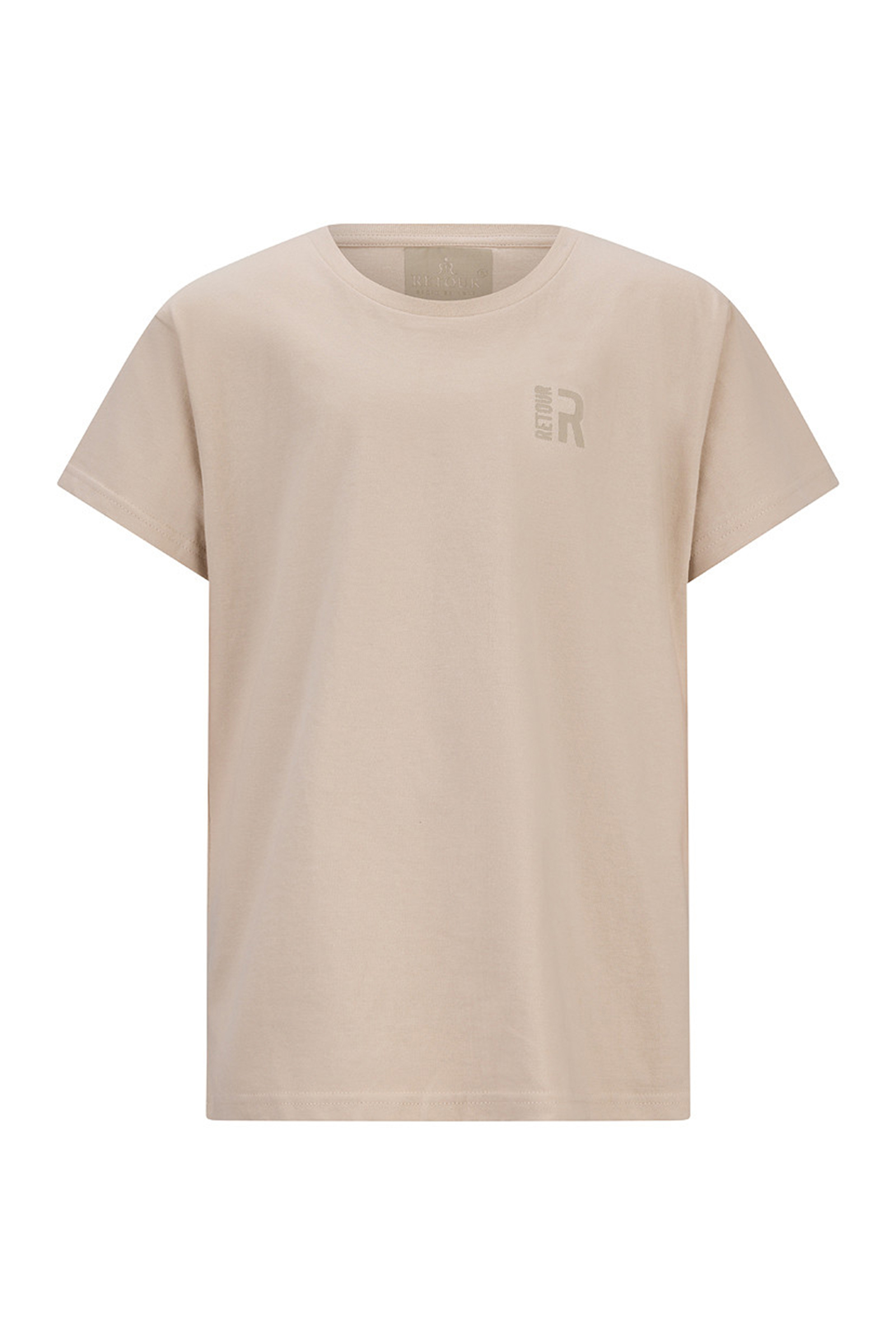 Jongens t-shirt korte mouw bruin