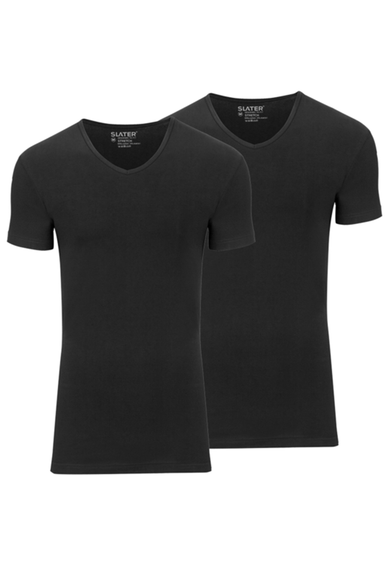 Heren t-shirt kortemouw zwart